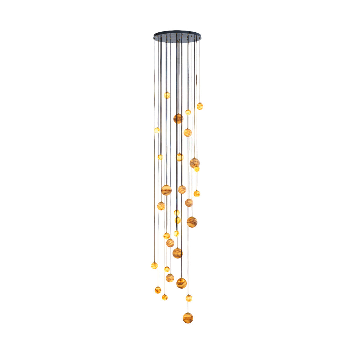 Arsorarae Modern Minimalist Cluster Alabaster Chandelier - Letslighting