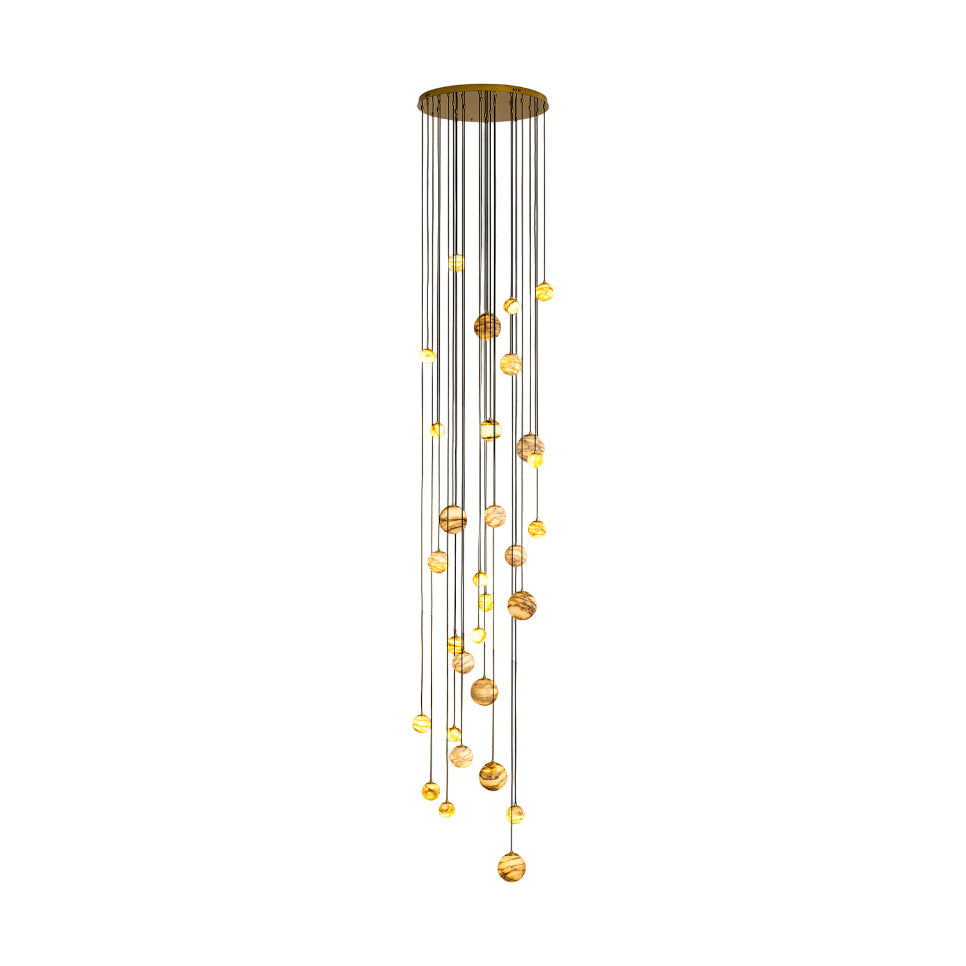 Arsorarae Modern Minimalist Cluster Alabaster Chandelier - Letslighting