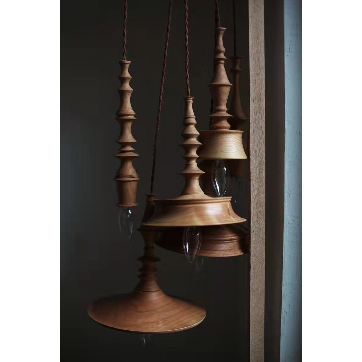 Tessira Holz Industrie Pendelleuchte-Letslighting