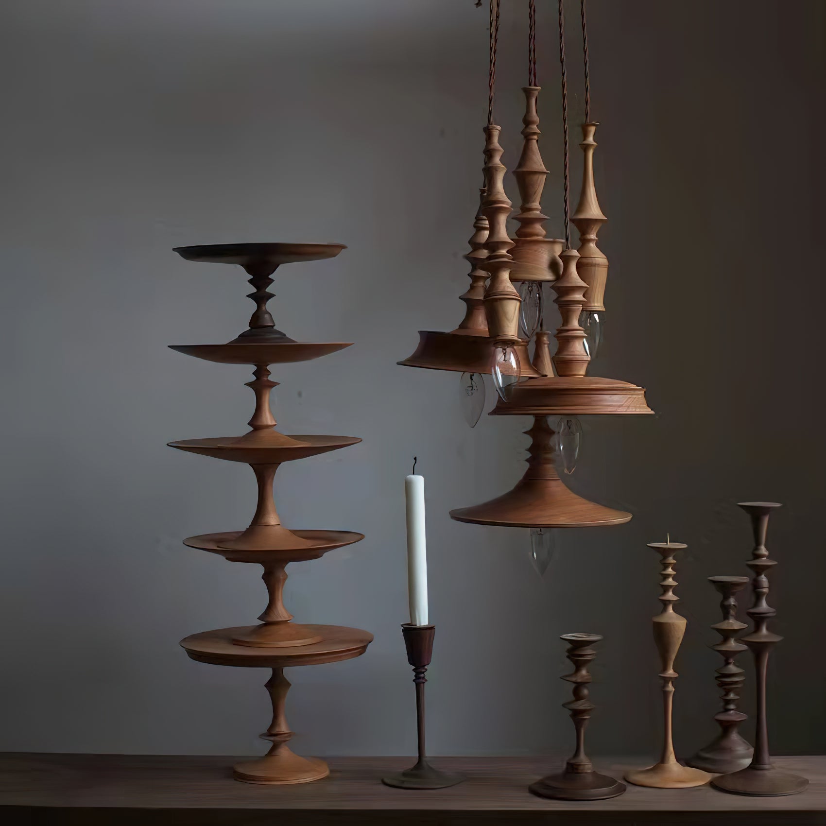 Tessira Holz Industrie Pendelleuchte-Letslighting