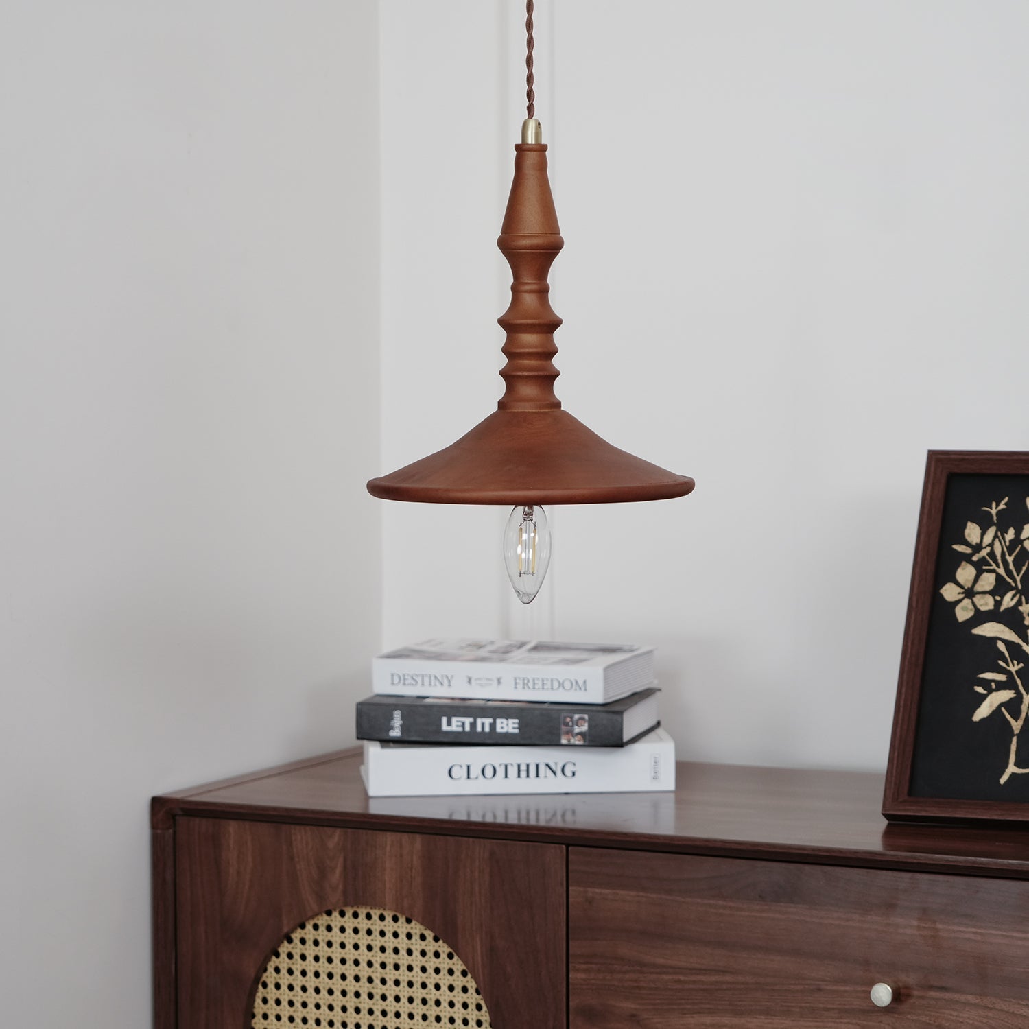 Iraeiel Vintage Minimalistisch Holz Pendelleuchte-Letslighting