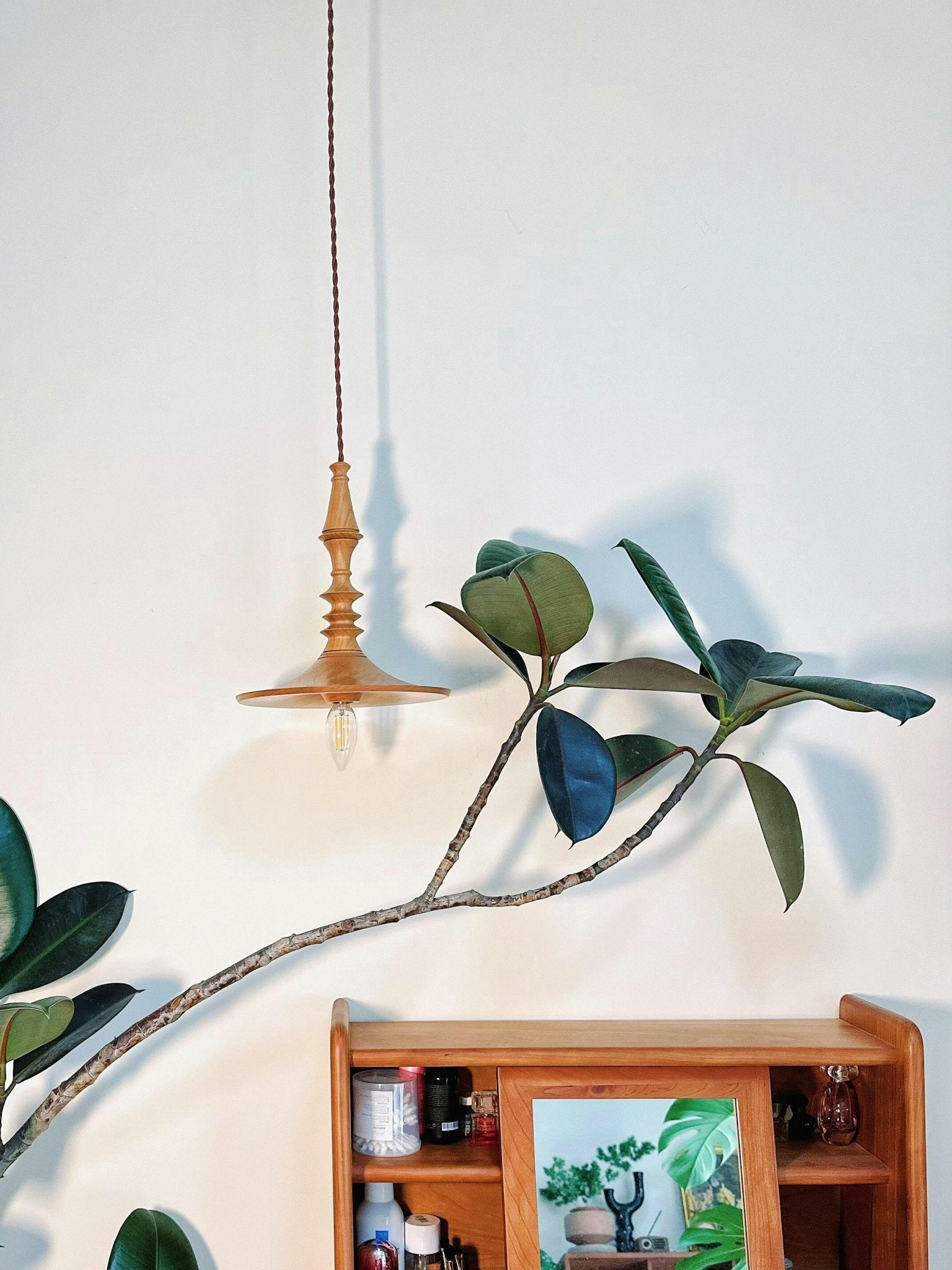 Tessira Holz Industrie Pendelleuchte-Letslighting