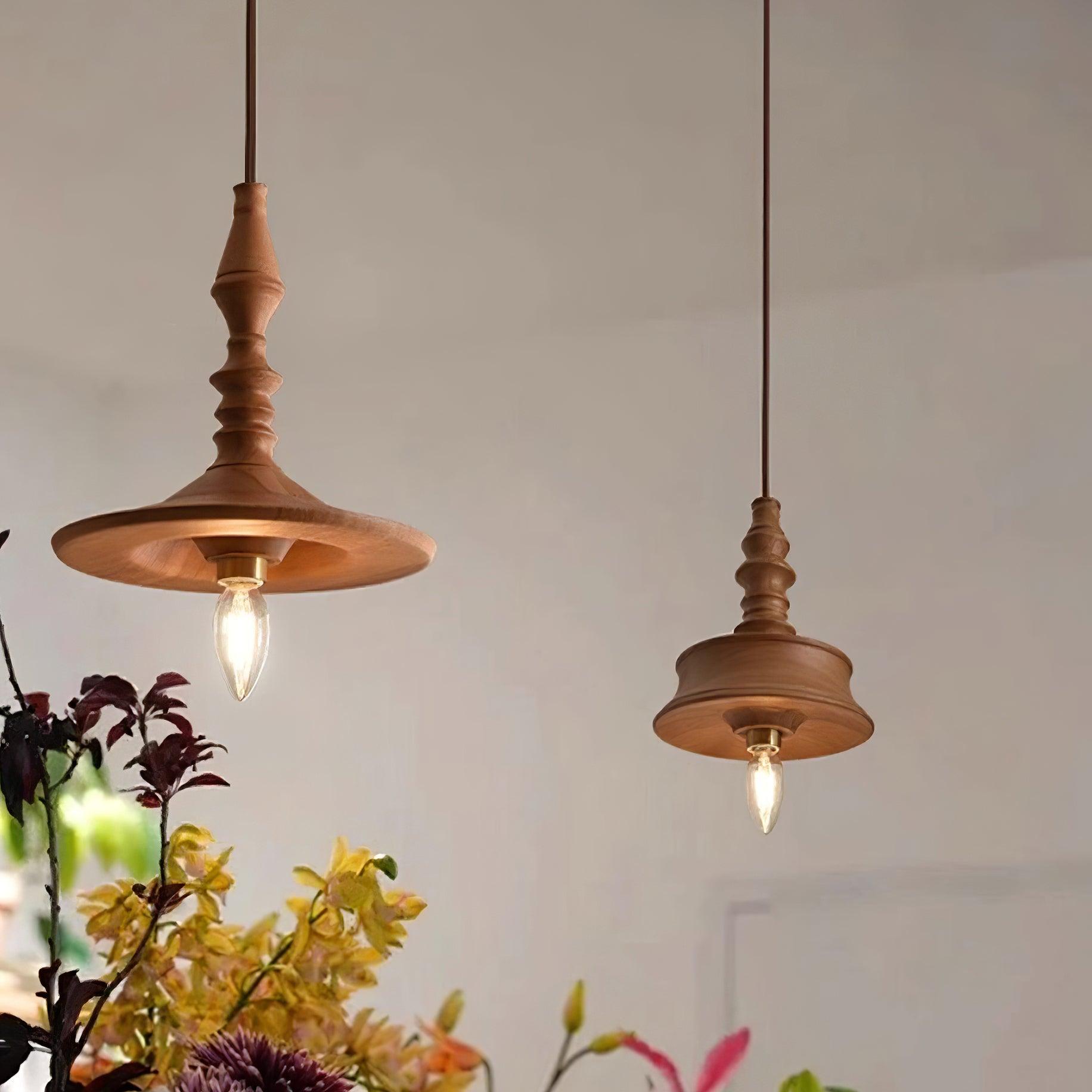 Iraeiel Vintage Minimalistisch Holz Pendelleuchte-Letslighting