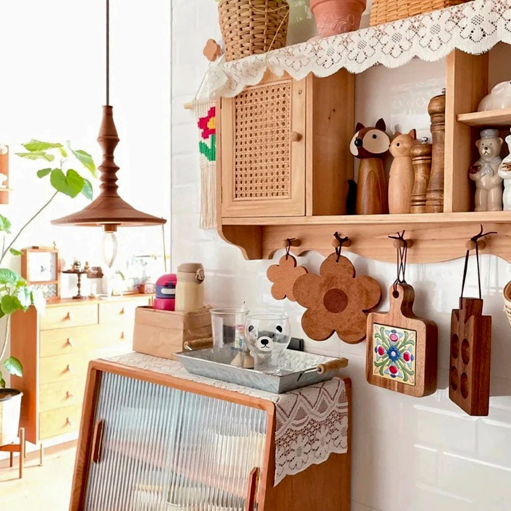 Iraeiel Vintage Minimalistisch Holz Pendelleuchte-Letslighting