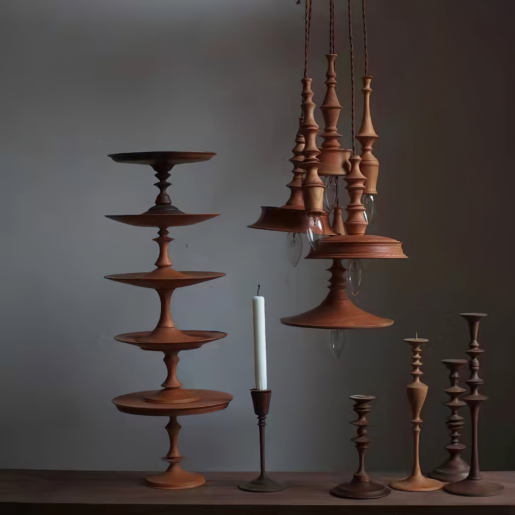 Iraeiel Vintage Minimalistisch Holz Pendelleuchte-Letslighting