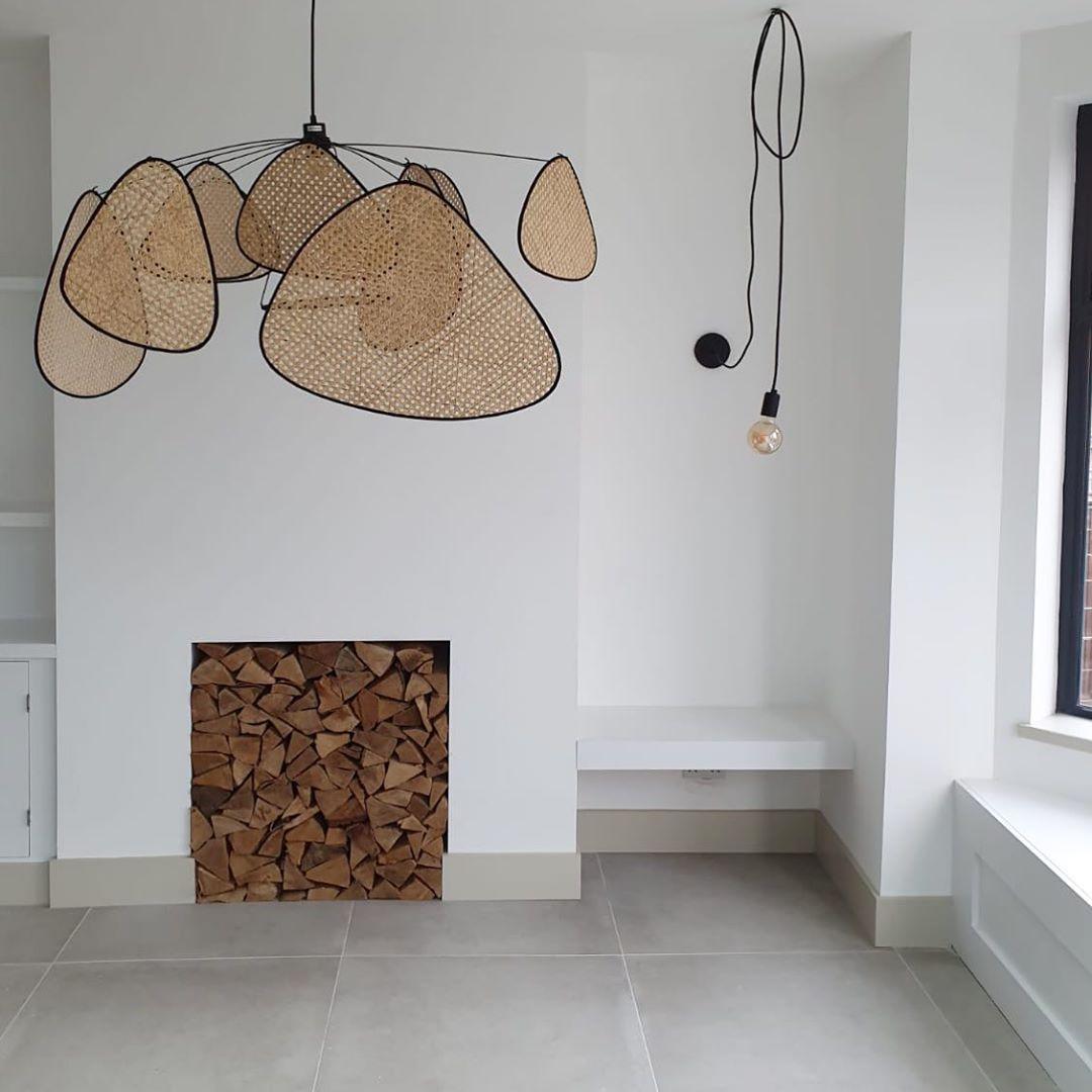 Lustra Kronleuchter Schirm Cannage Suspension Retro-Letslighting