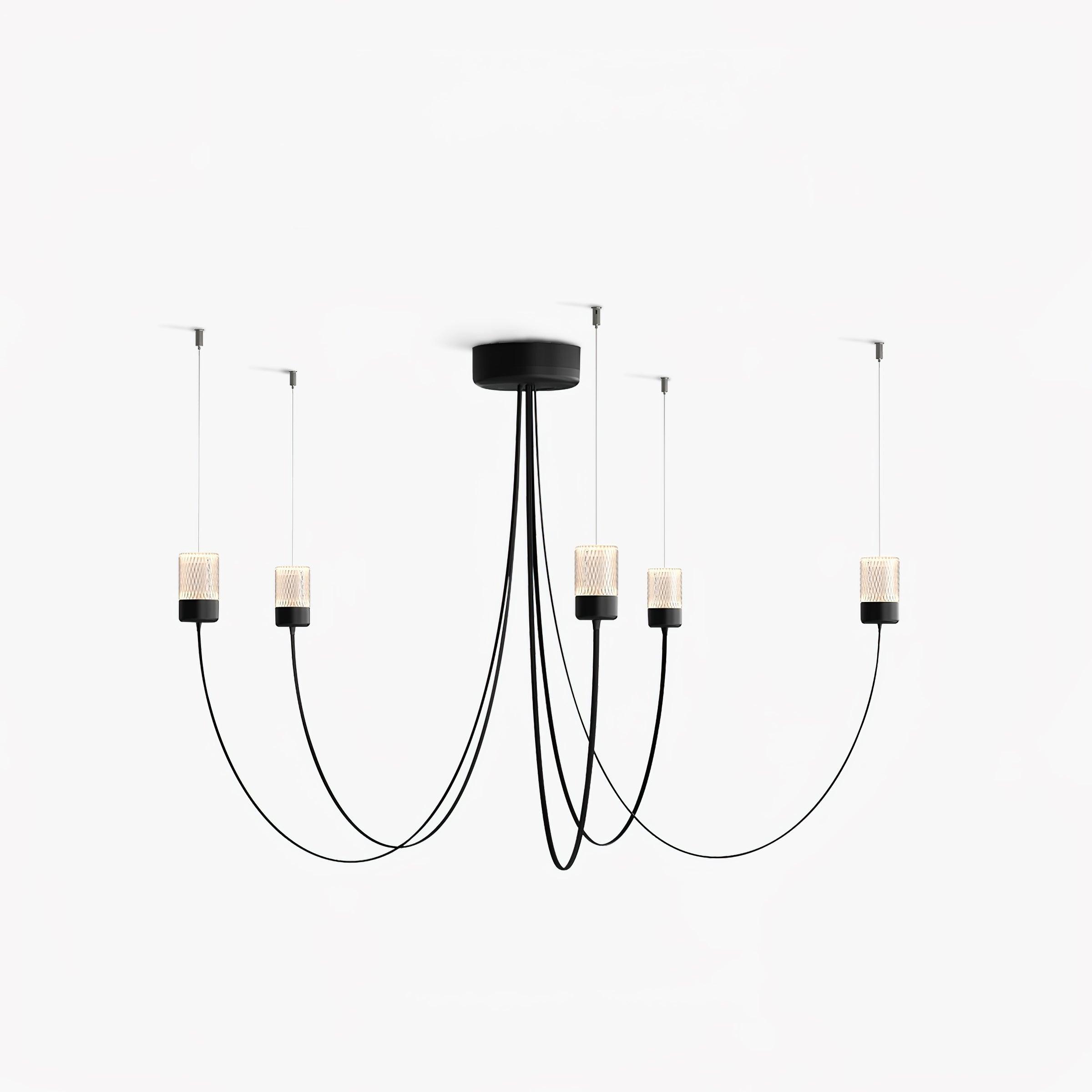 Lustra Kronleuchter Schwingende Eleganz Glas-Letslighting