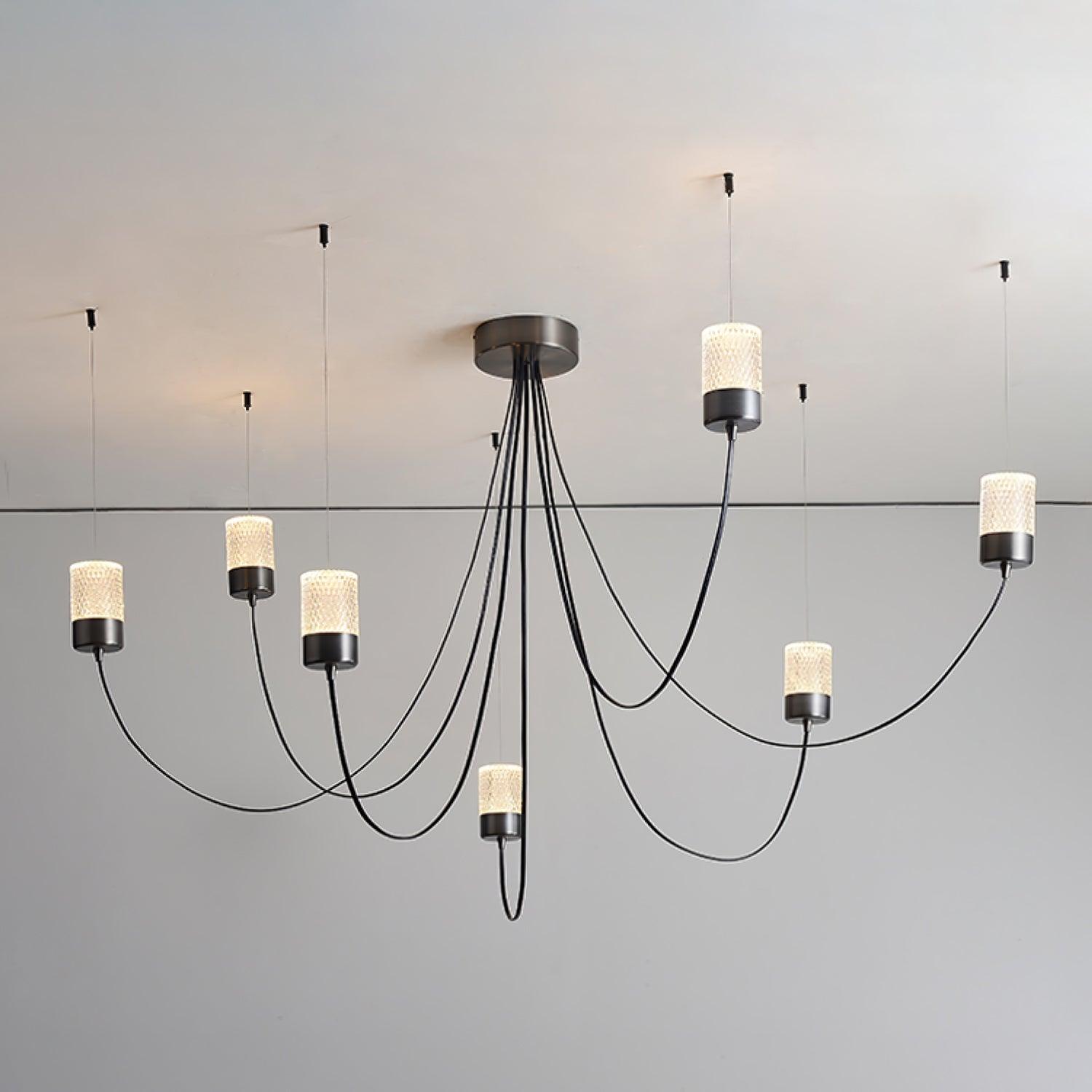 Lustra Kronleuchter Schwingende Eleganz Glas-Letslighting