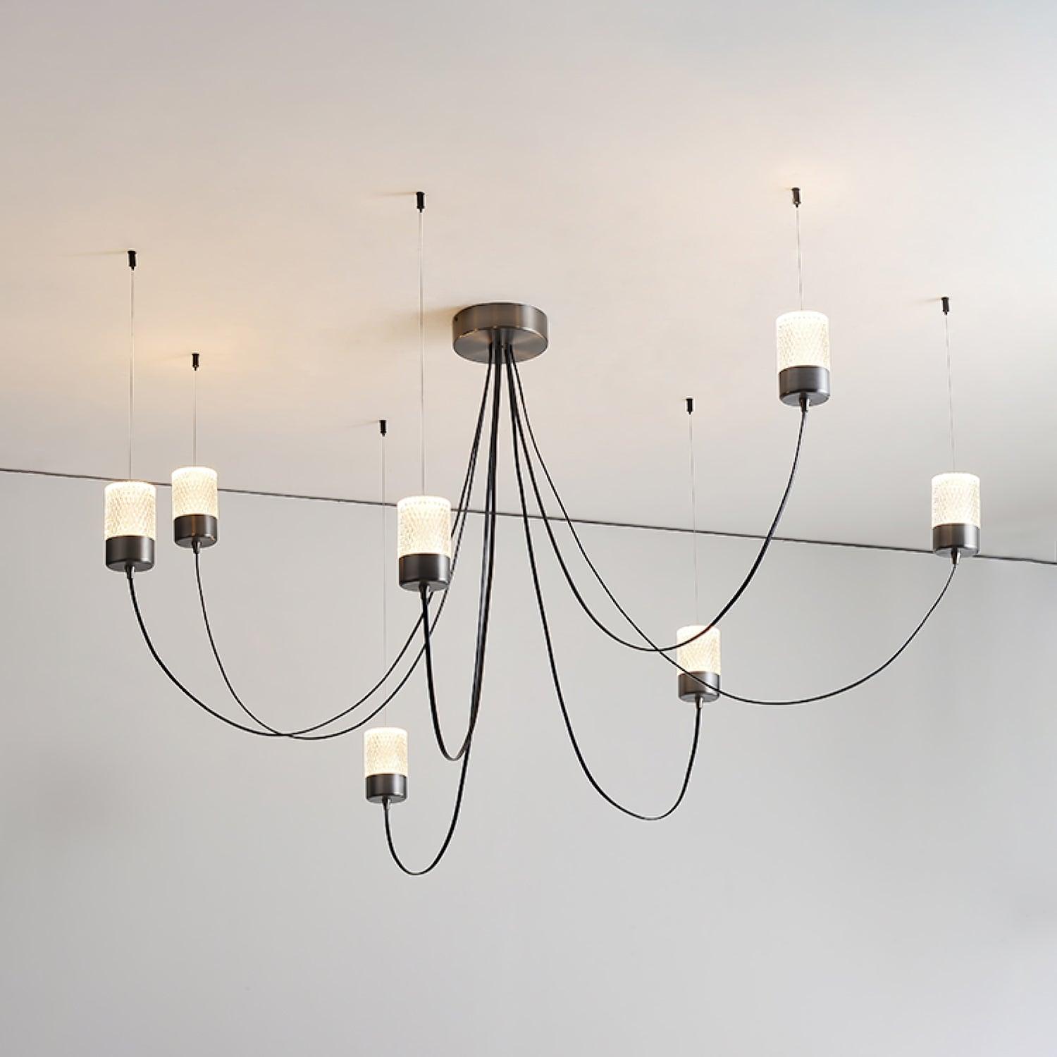 Lustra Kronleuchter Schwingende Eleganz Glas-Letslighting