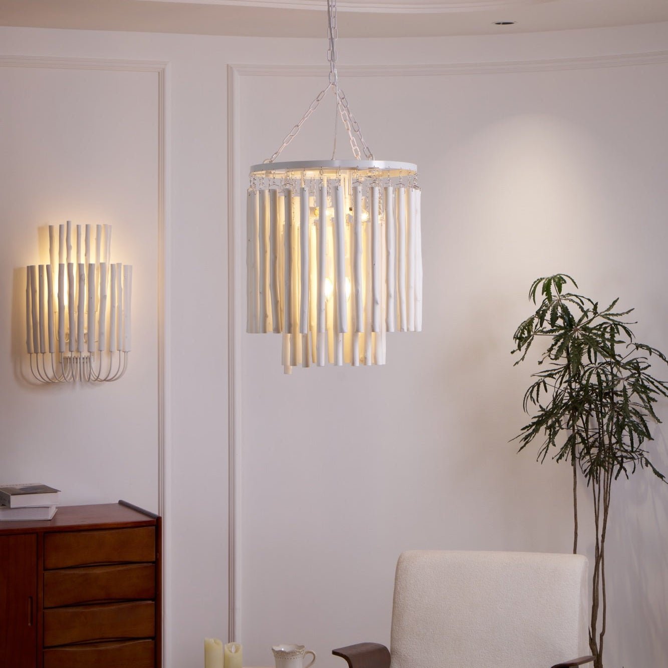 Nyphaiel Postmodern Luxus Holz Kronleuchter-Letslighting