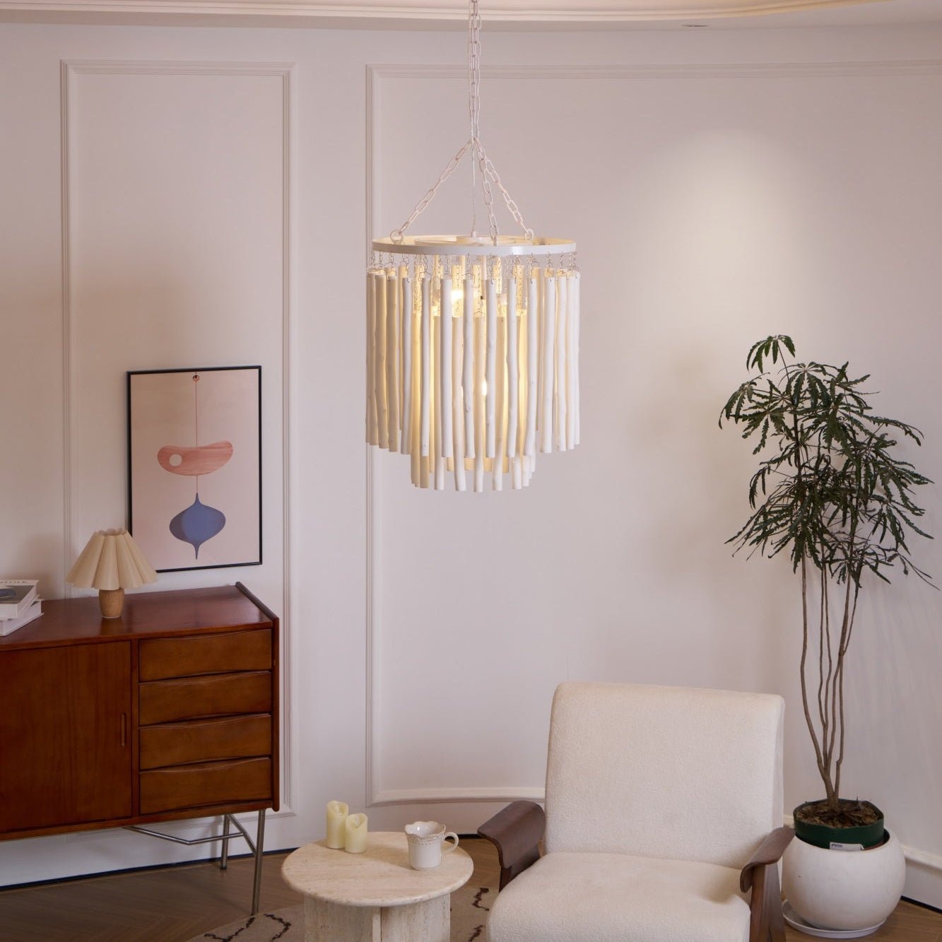 Nyphaiel Postmodern Luxus Holz Kronleuchter-Letslighting