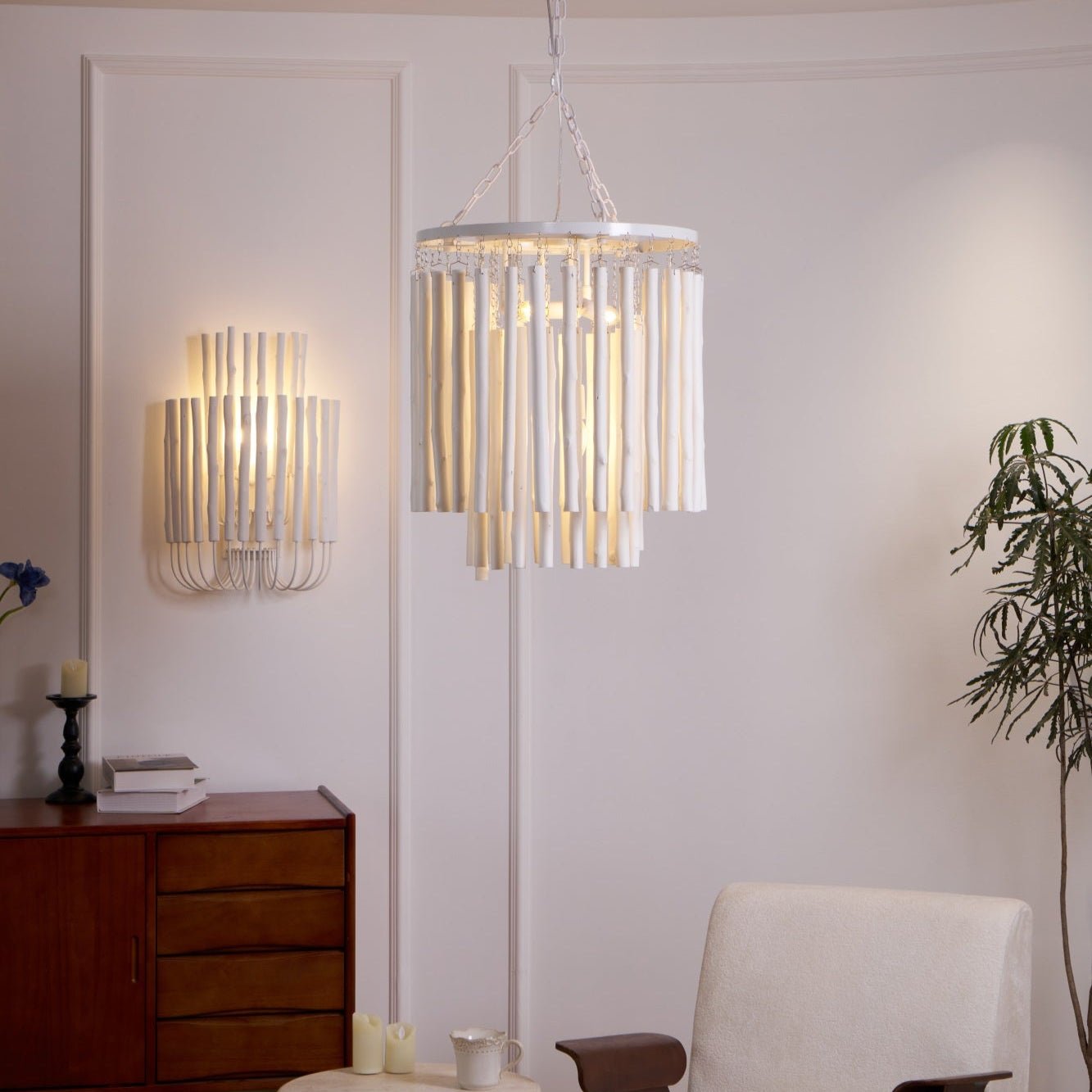 Nyphaiel Postmodern Luxus Holz Kronleuchter-Letslighting