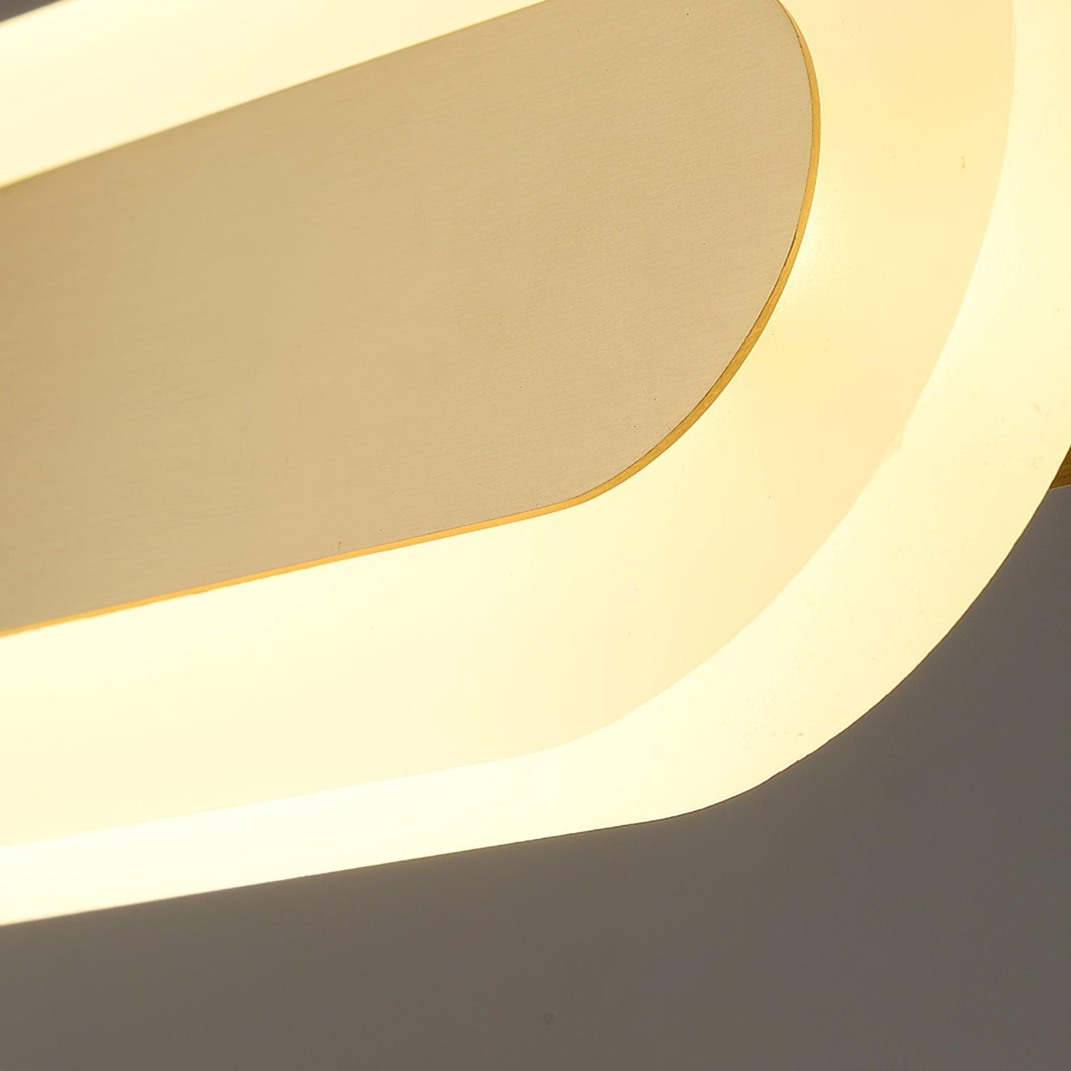 Lustra Kronleuchter Geometrischer Messingring-Letslighting
