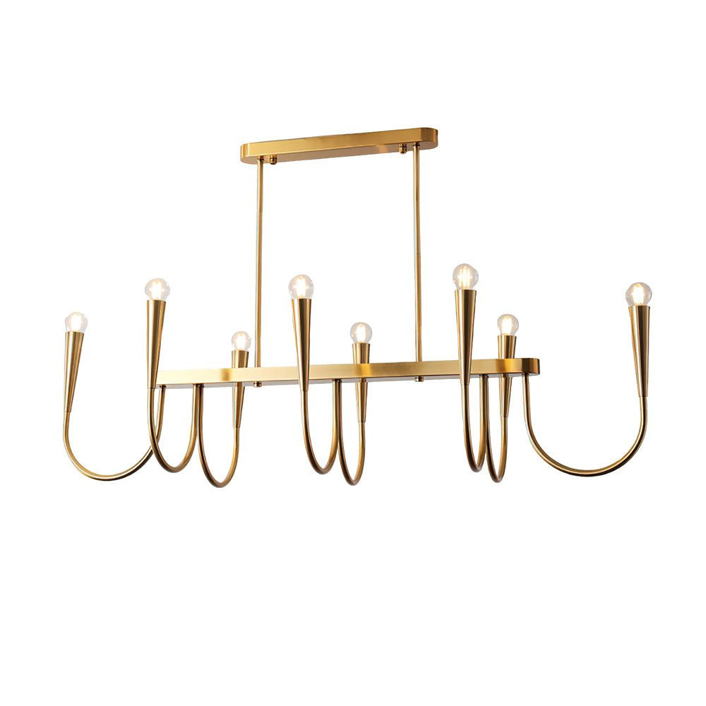 Lustra Kronleuchter Gold Symphony Geschwungen Elegant-Letslighting