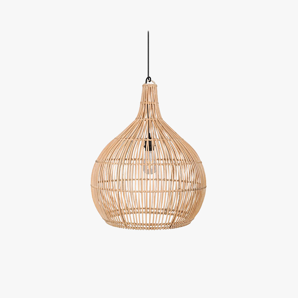 Muto Japanische Pendelleuchte Rattan Schlafzimmer/Esszimmer/Wohnzimmer