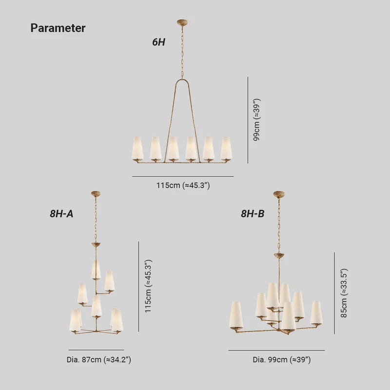 Silva Design LED Metall Kronleuchter für Wohnzimmer, Küche Schwarz