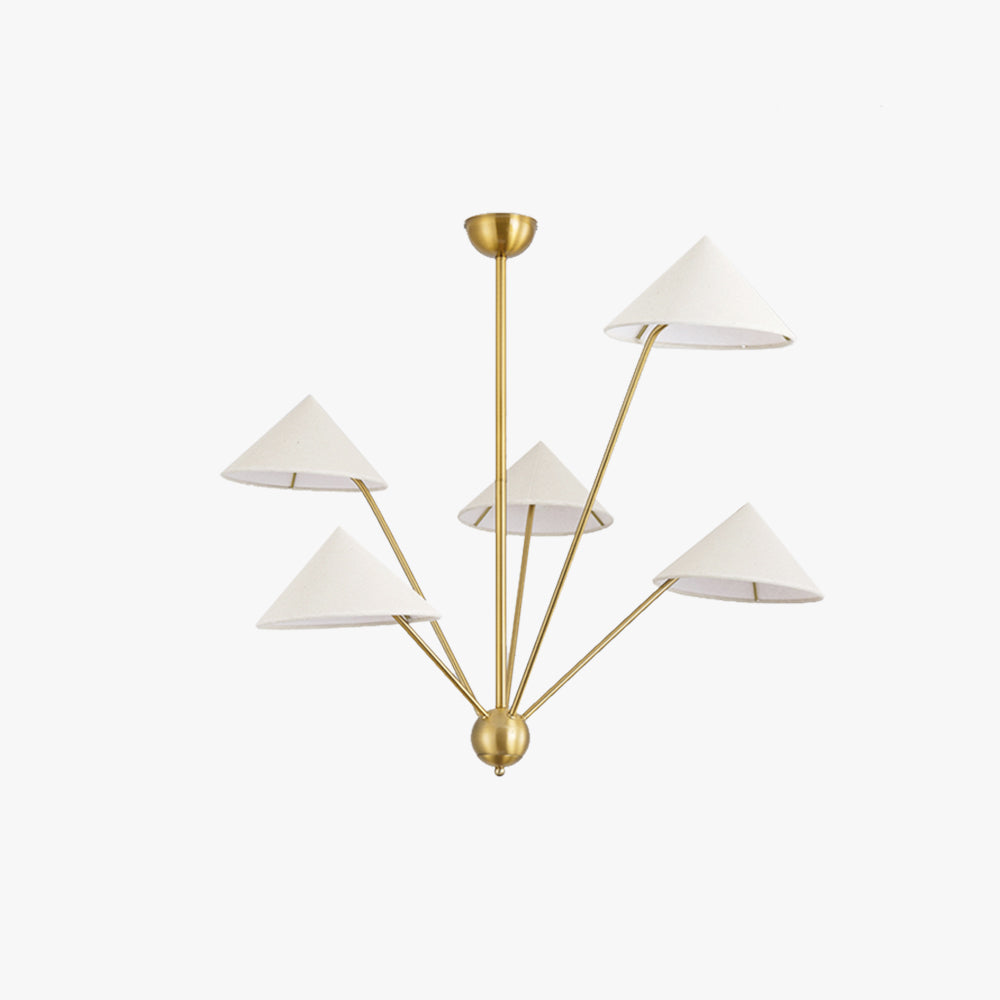 Silva Retro Simple LED Kronleuchter Metall MessingWohnzimmer/Küche