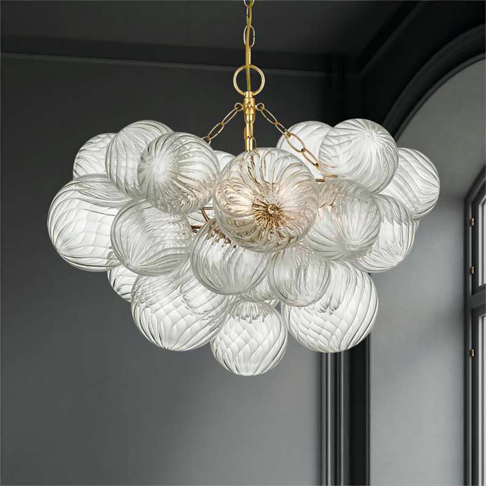 Valentina Luxury Modern LED Bubble Kronleuchter Glas Wohnzimmer