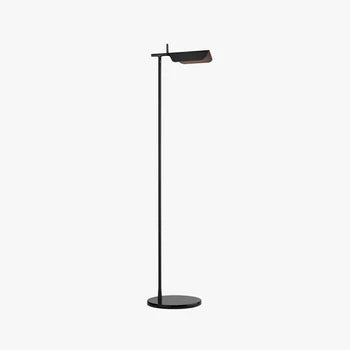 Arisha Stehleuchte Rechtwinklig Linear Minimalistisch, Metall, Schwarz, Wohnzimmer