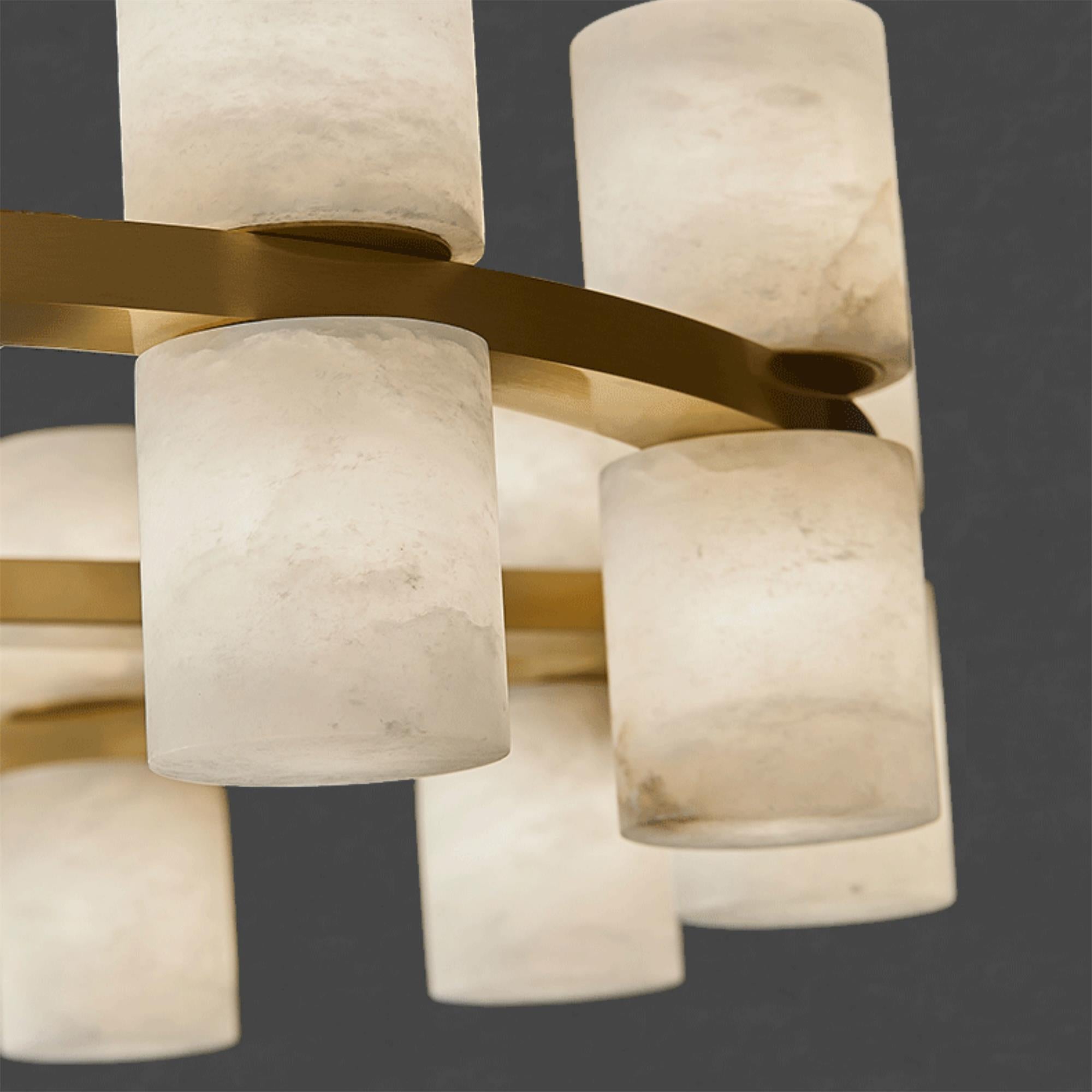 Etalir Postmodern Luxury Alabaster Chandelier - Letslighting