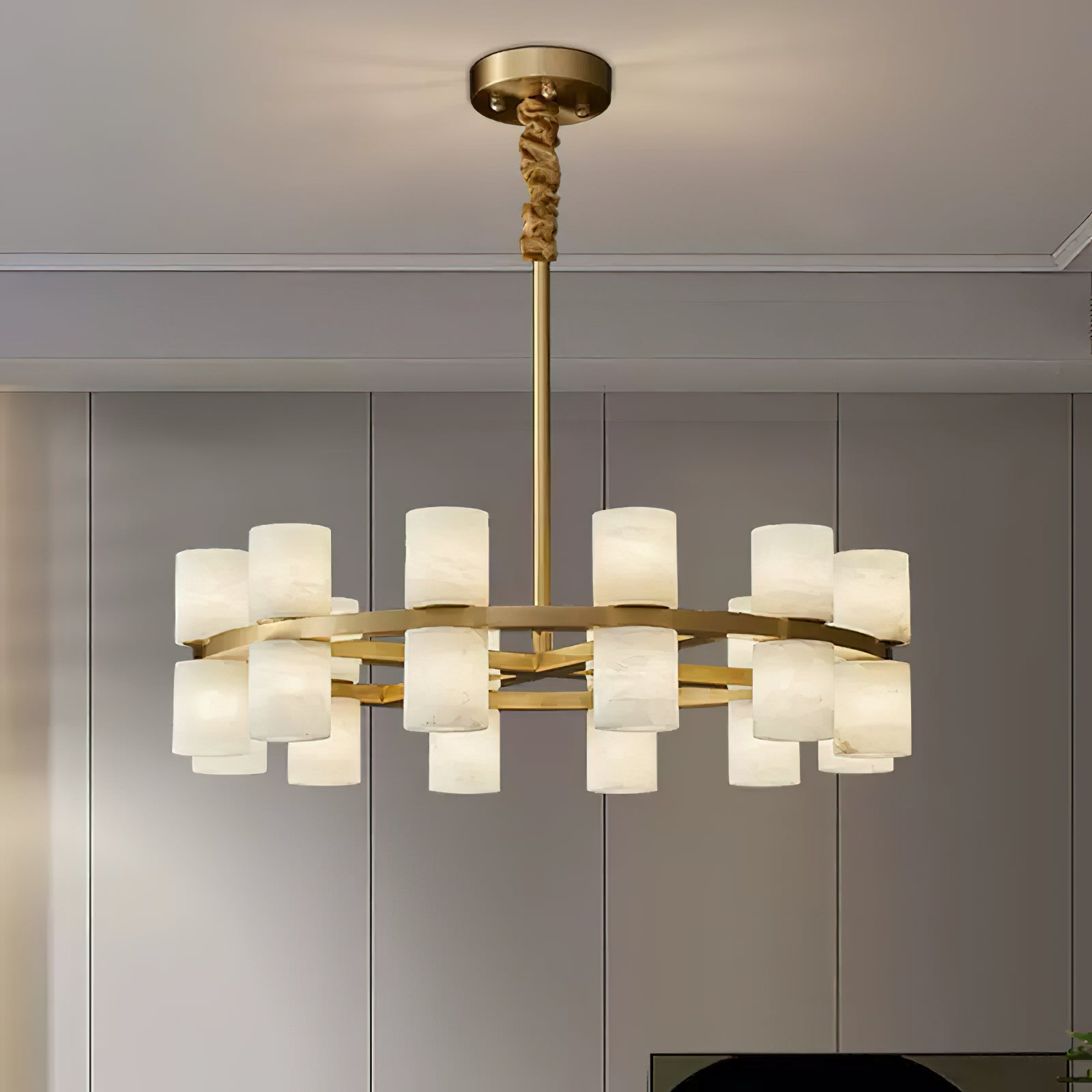 Etalir Postmodern Luxury Alabaster Chandelier - Letslighting