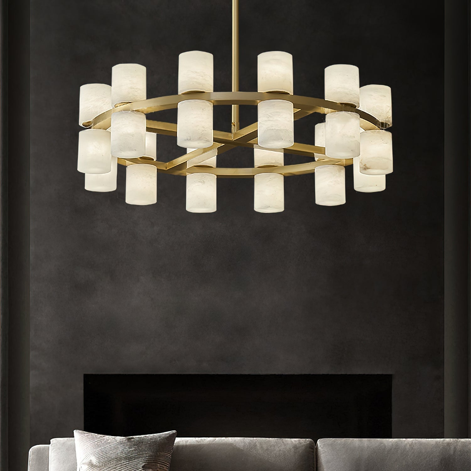 Etalir Postmodern Luxury Alabaster Chandelier - Letslighting