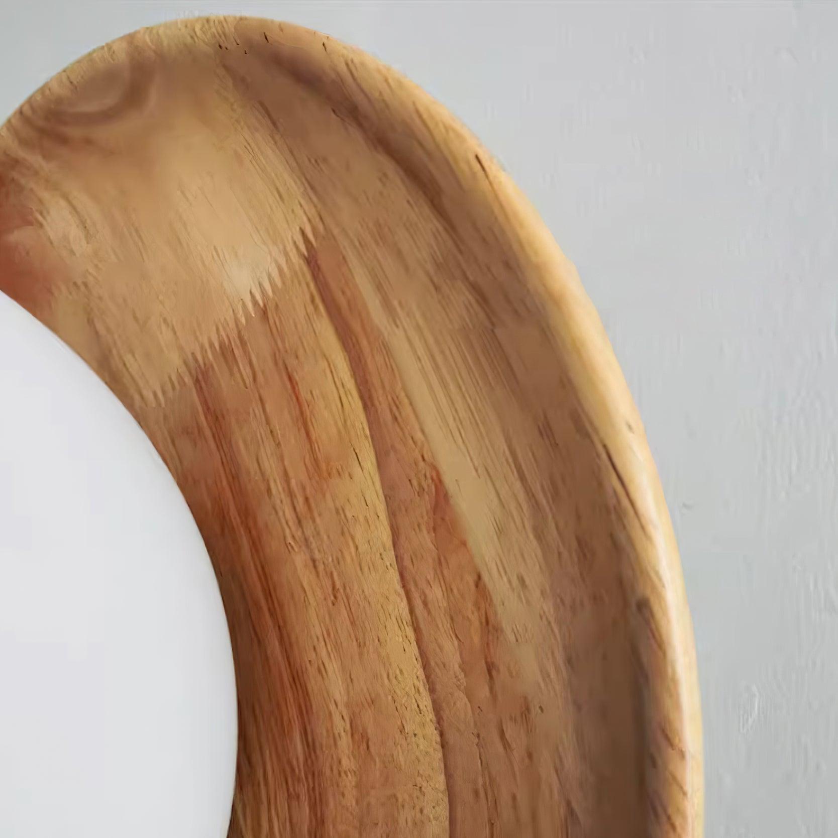 Wandleuchte Metallkörper mit Holzrand Minimalistischer Stil-Letslighting