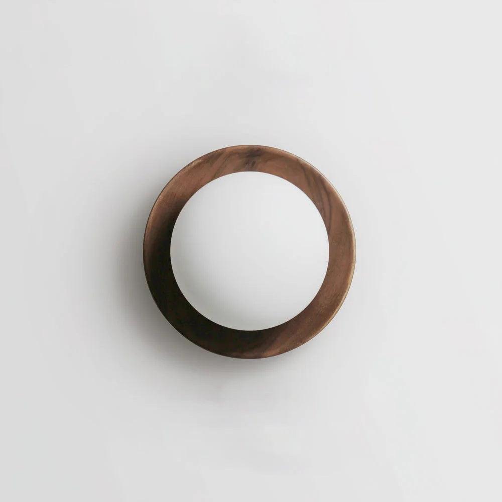 Wandleuchte Metallkörper mit Holzrand Minimalistischer Stil-Letslighting