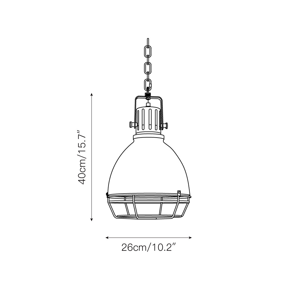 Evvynen Vintage Industrial Pendant Light-Letslighting