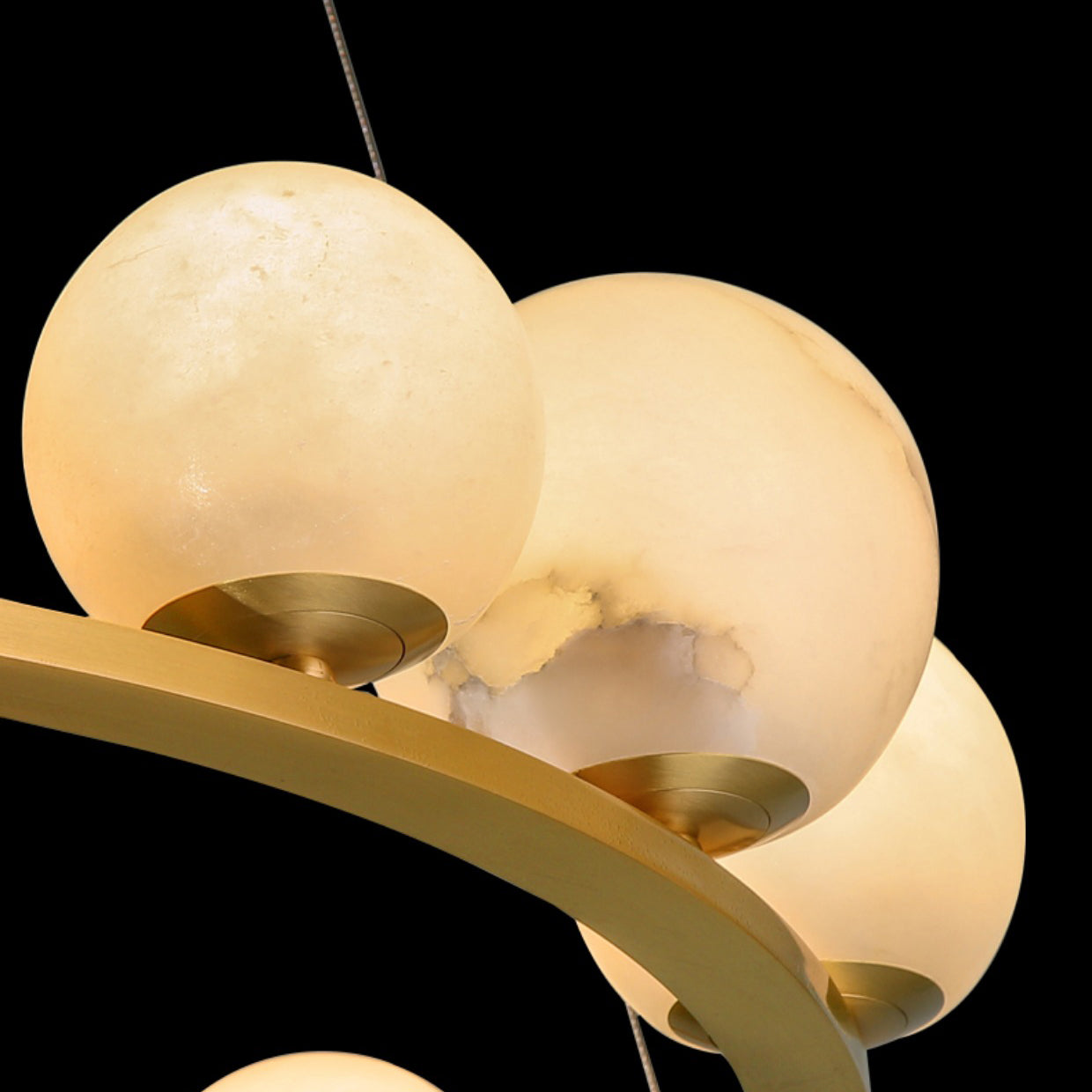 Ulmaran Premium Nordi Art Alabaster Chandelier - Letslighting