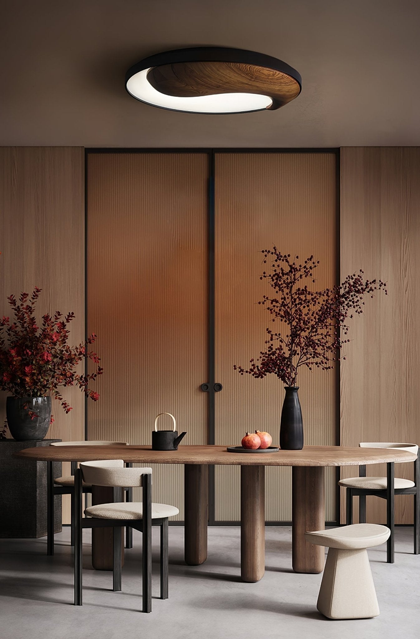 Ivelor Moderne Minimalistische Deckenleuchte aus Holz-Letslighting