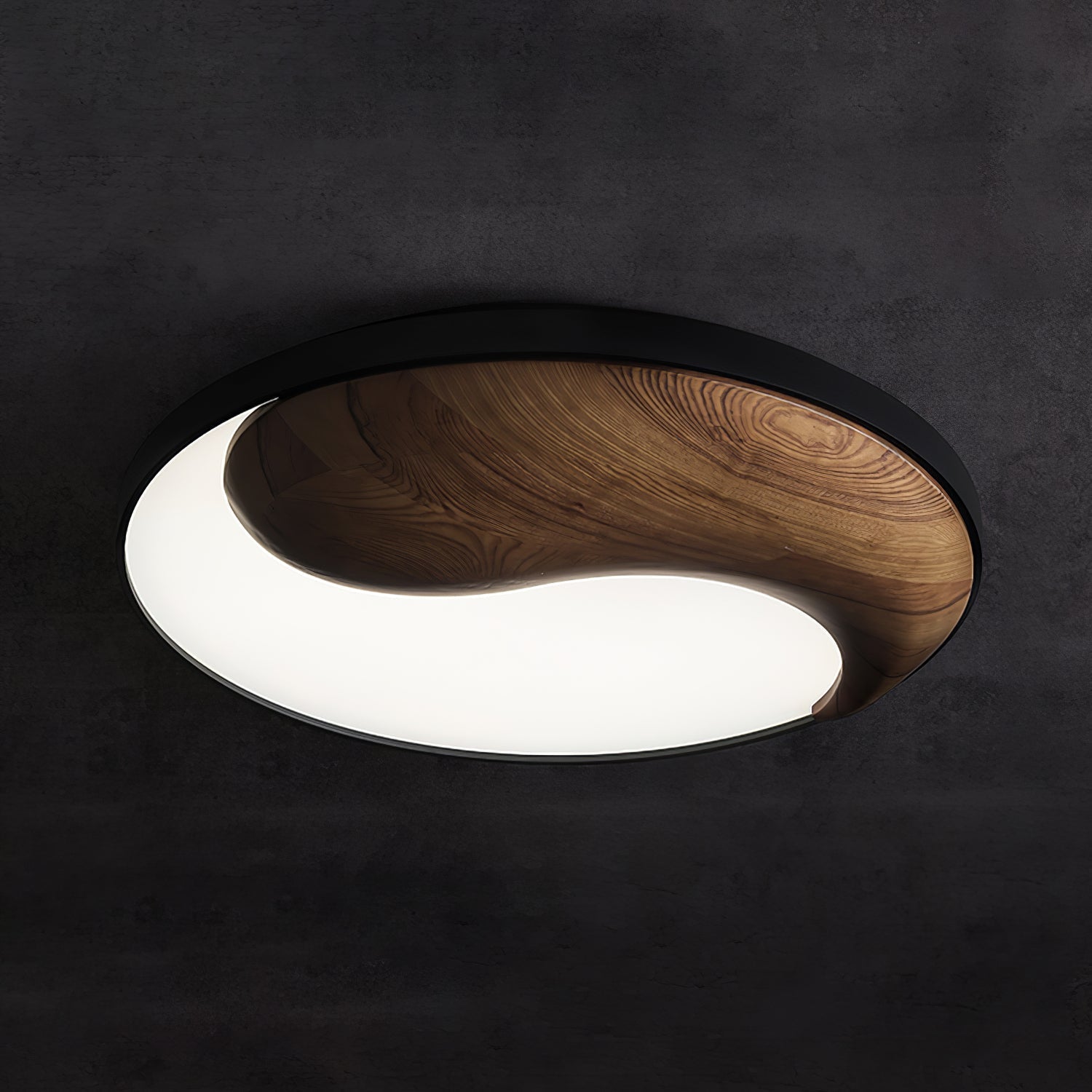 Ivelor Moderne Minimalistische Deckenleuchte aus Holz-Letslighting