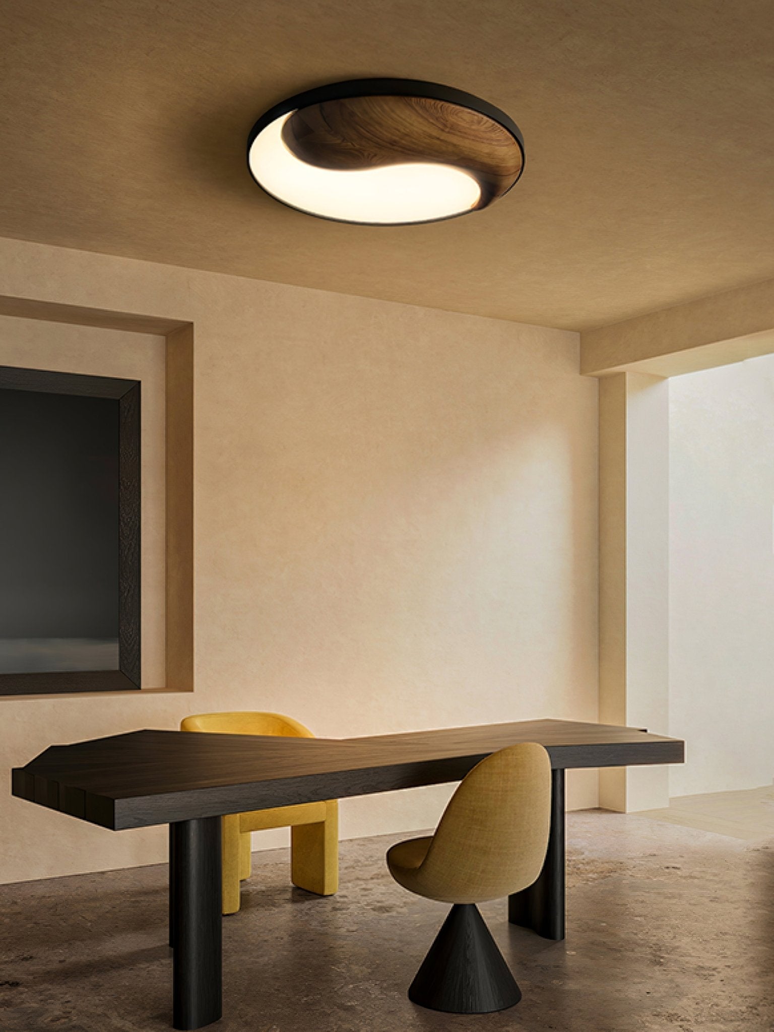 Ivelor Moderne Minimalistische Deckenleuchte aus Holz-Letslighting