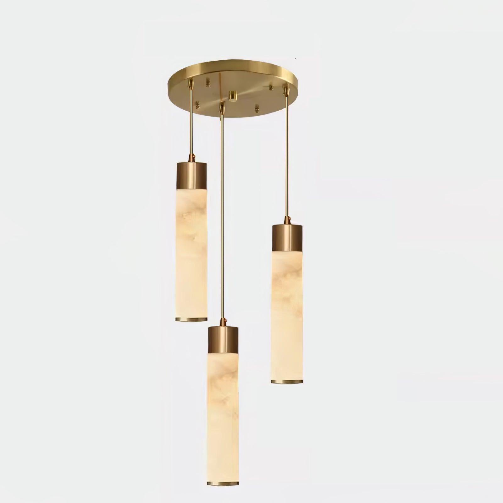 Ulzorila Cylinder Alabaster Pendant Light - Blowlighting