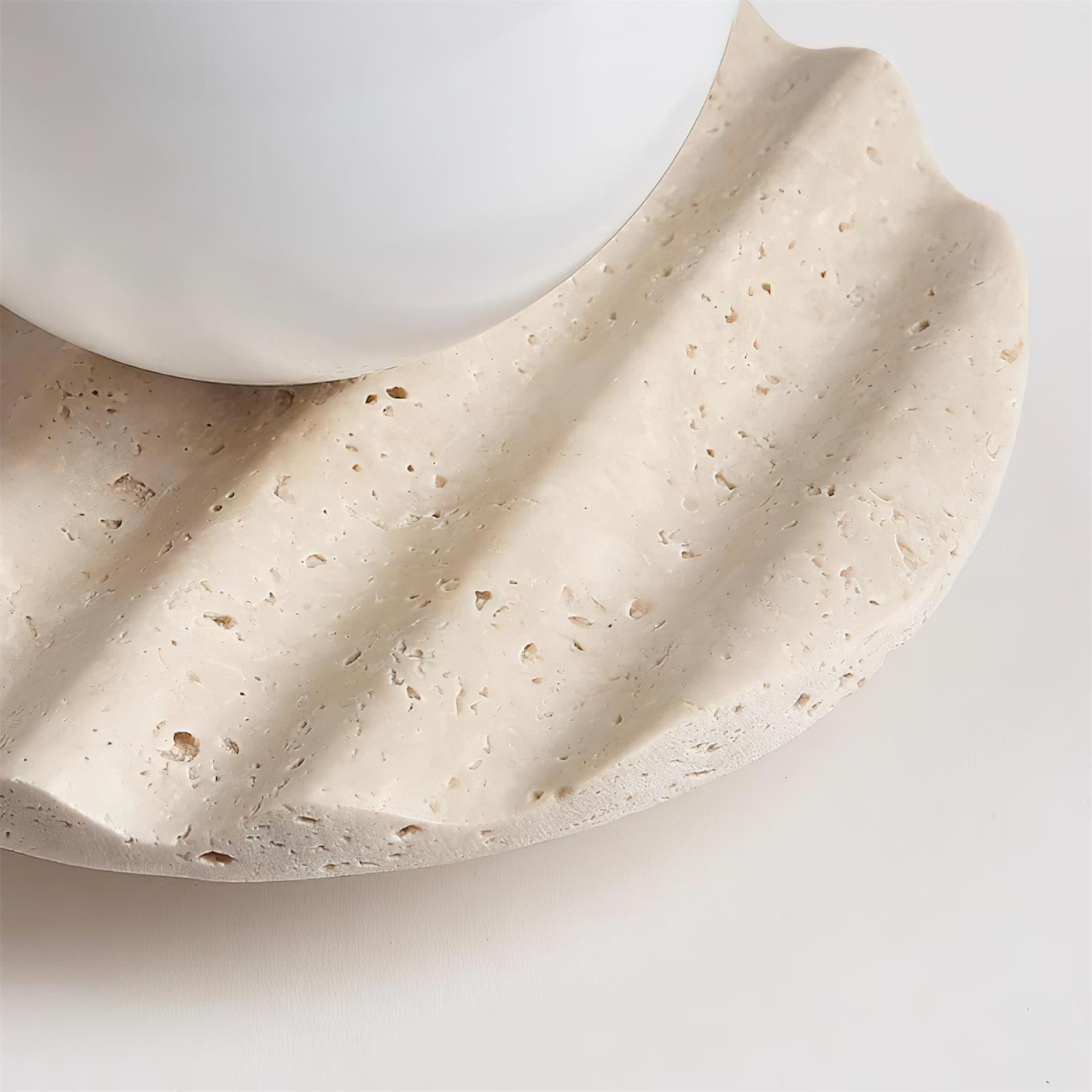 Ritta Ceiling Light Travertine Glass - Letslighting