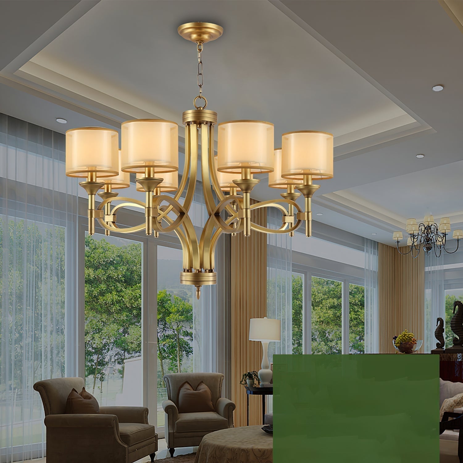 Tallie Postmoderner Luxus-Stoff-Kronleuchter-Letslighting