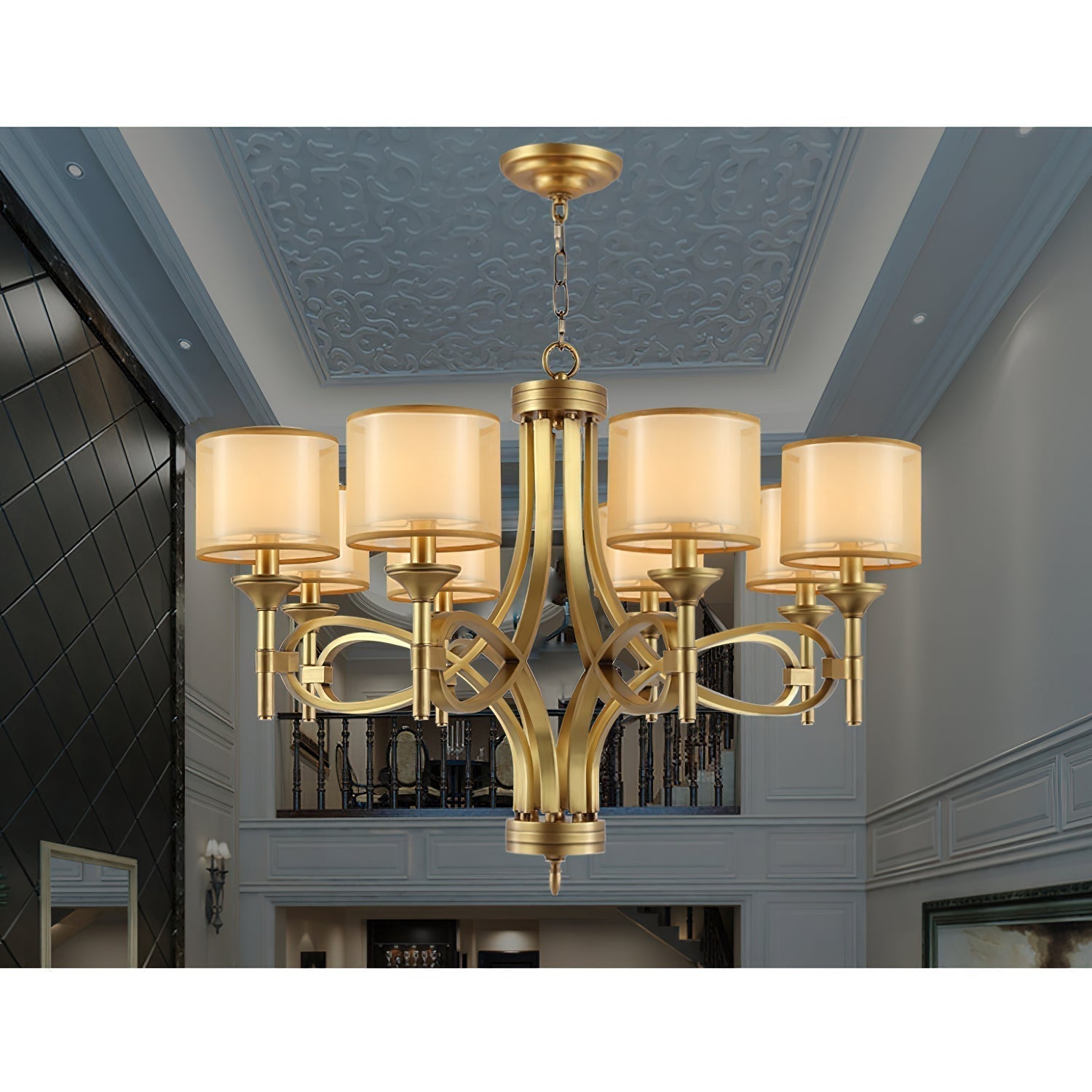 Tallie Postmoderner Luxus-Stoff-Kronleuchter-Letslighting