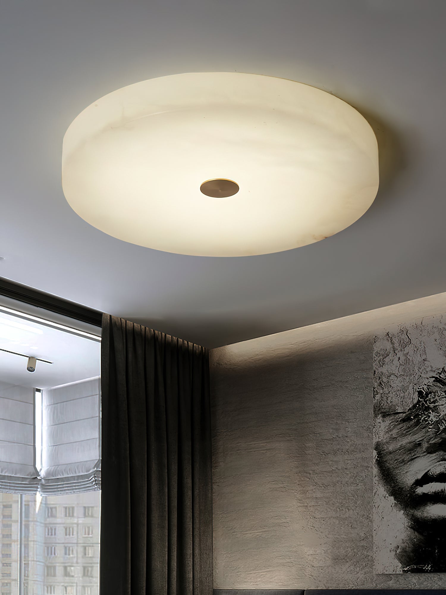 Unorir Modern Minimalist Alabaster Ceiling Light - Letslighting