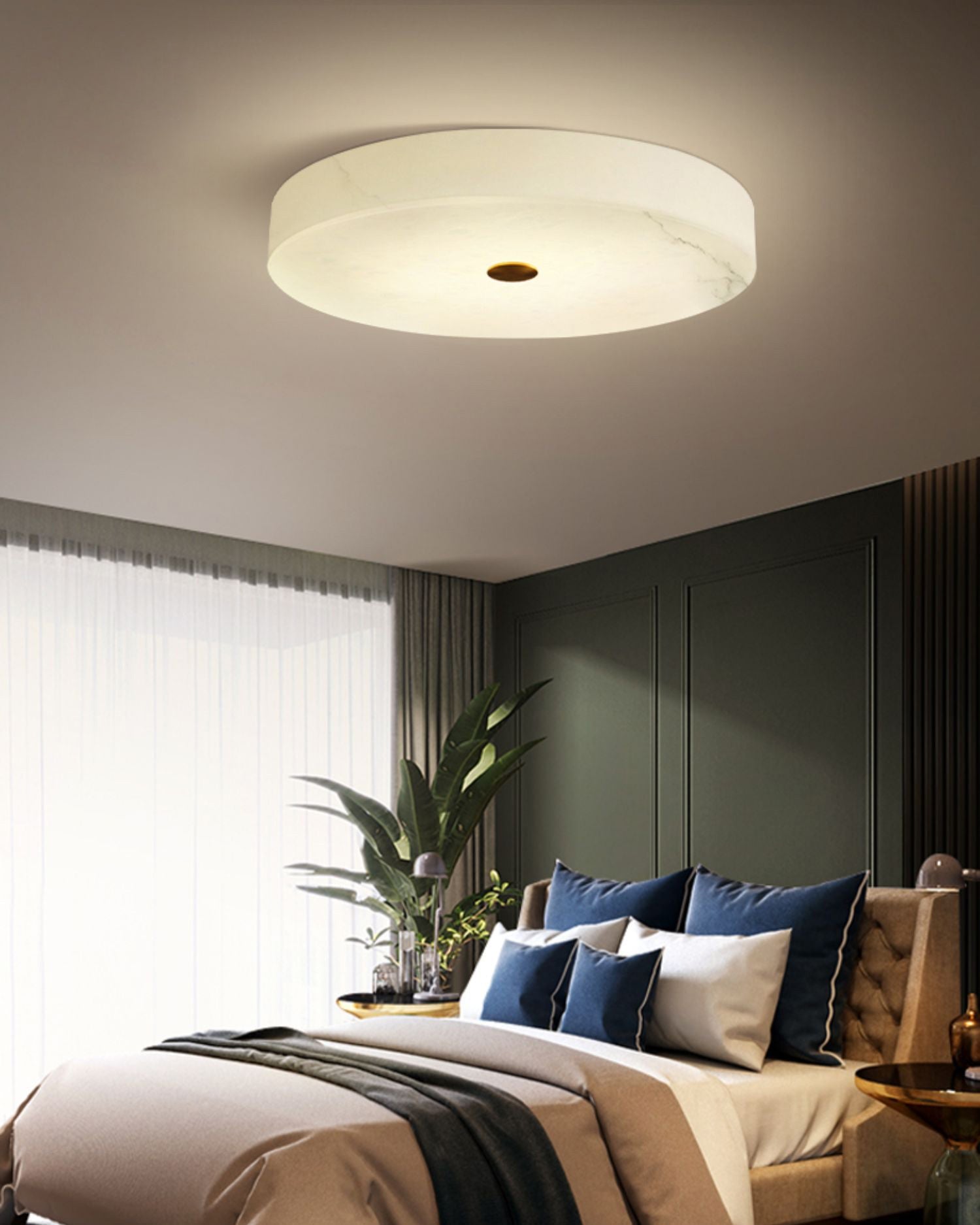 Unorir Modern Minimalist Alabaster Ceiling Light - Letslighting
