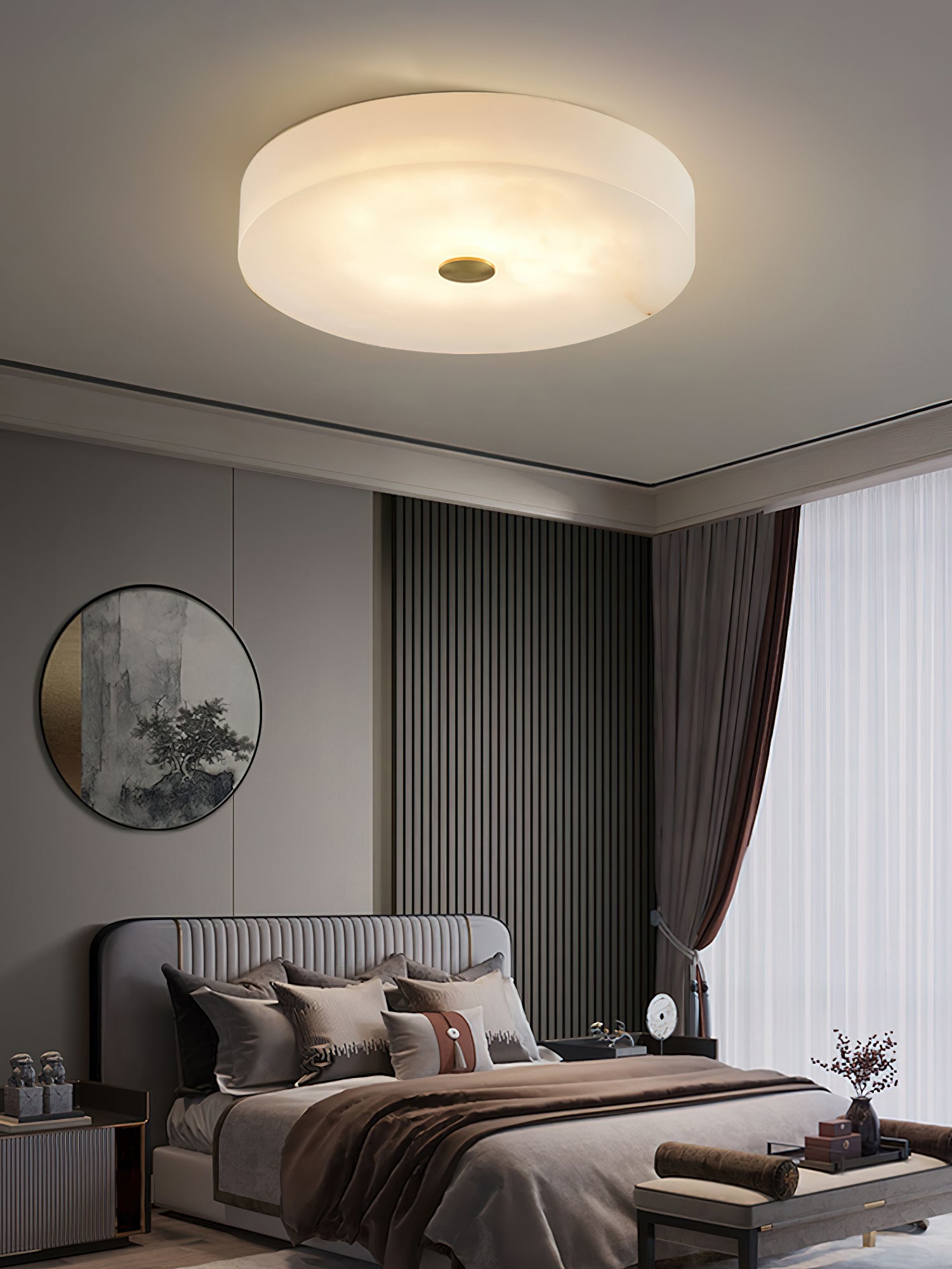 Unorir Modern Minimalist Alabaster Ceiling Light - Letslighting