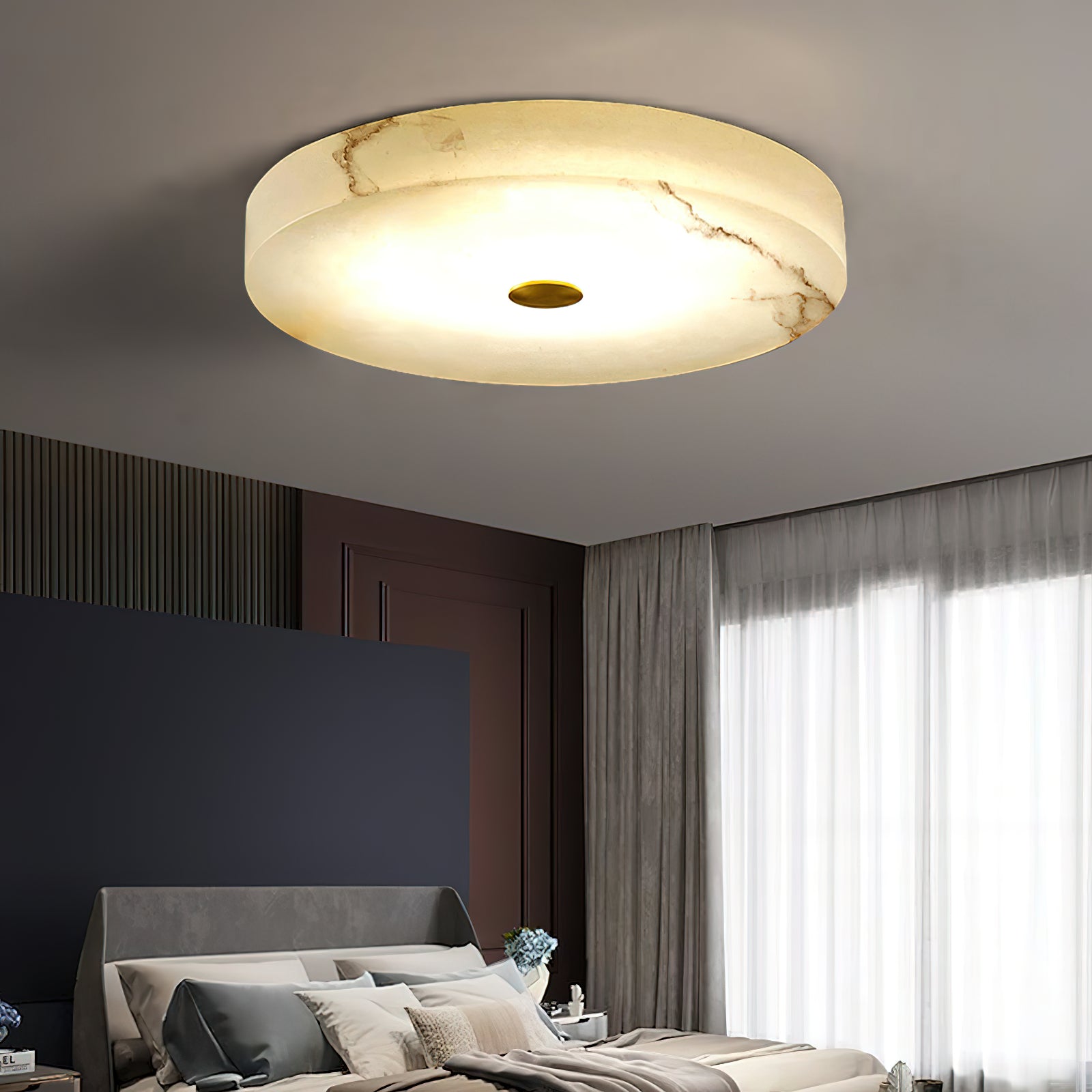 Unorir Modern Minimalist Alabaster Ceiling Light - Letslighting