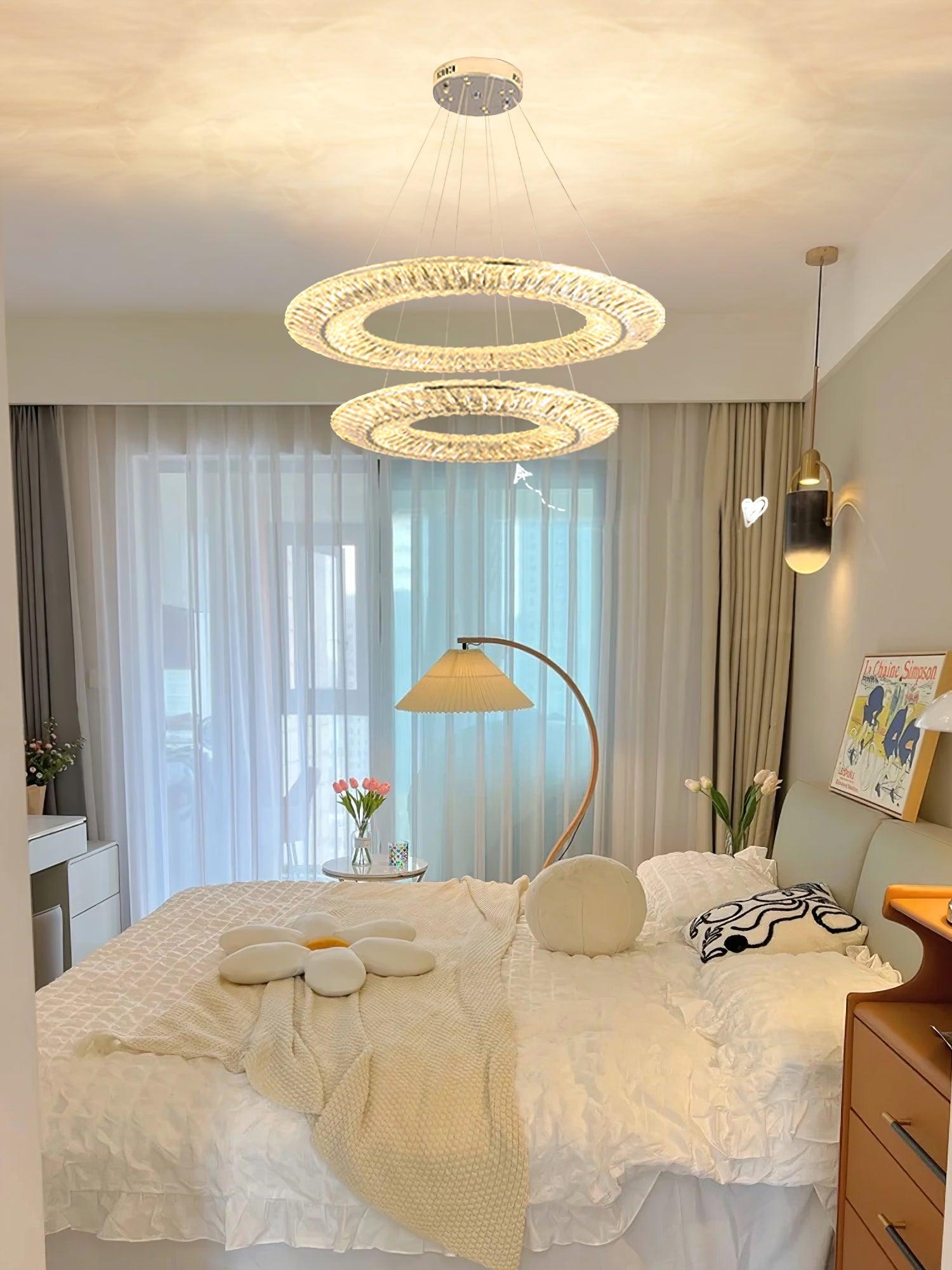 Lustra Geometrischer Kristall-Lüster LED Elegant-Letslighting