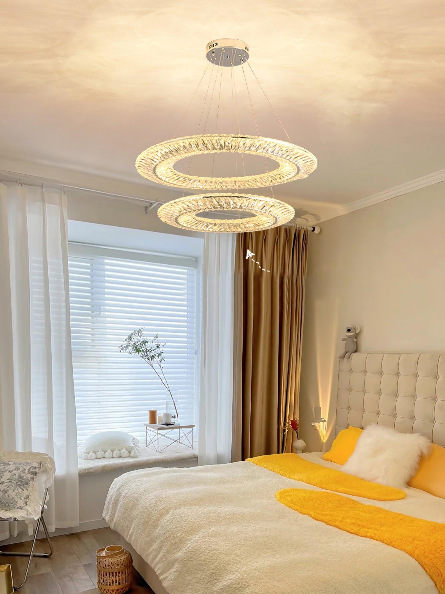 Lustra Geometrischer Kristall-Lüster LED Elegant-Letslighting
