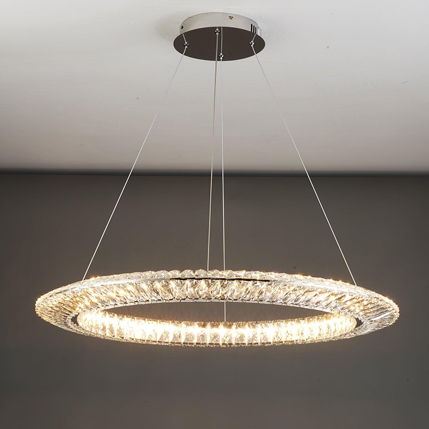 Lustra Geometrischer Kristall-Lüster LED Elegant-Letslighting