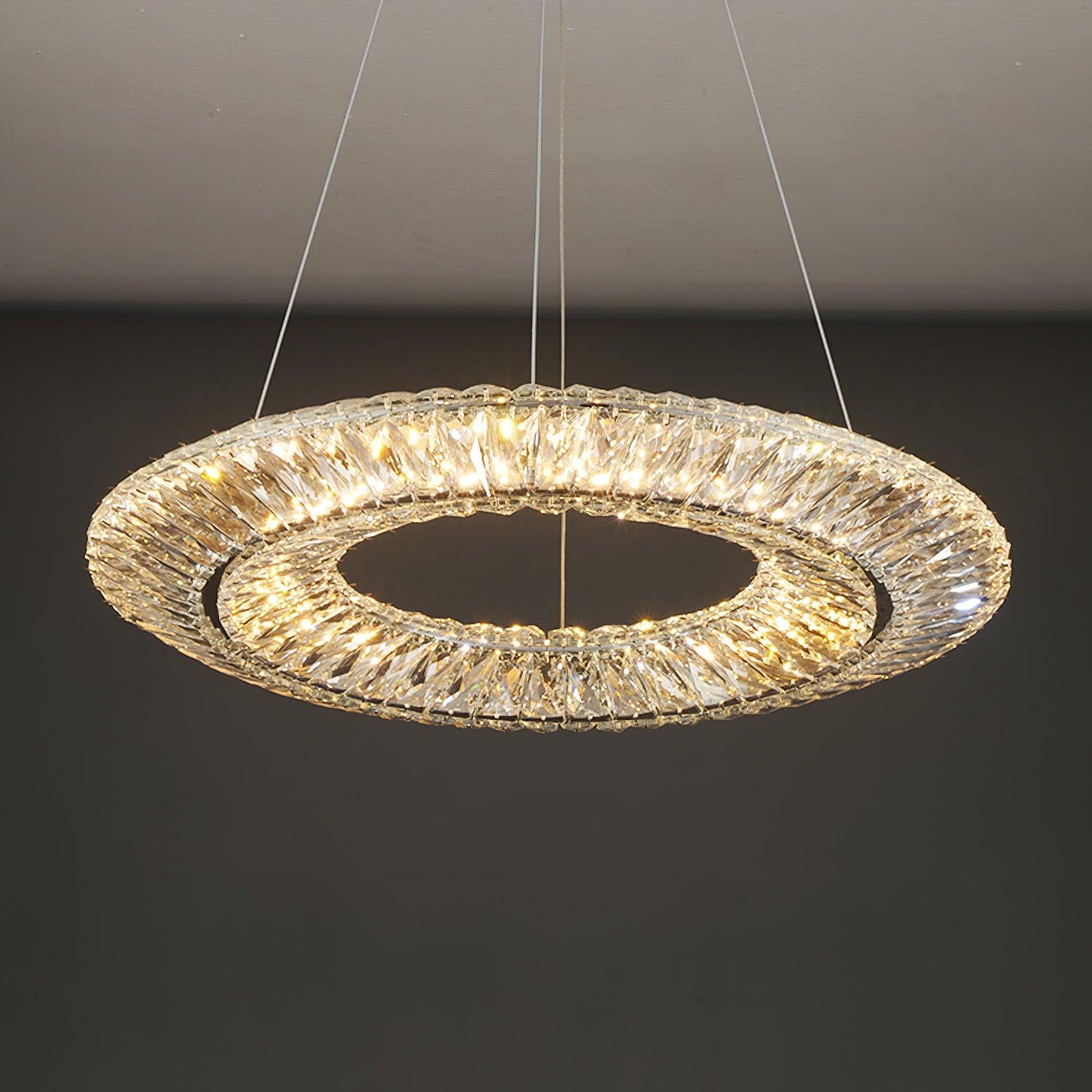 Lustra Geometrischer Kristall-Lüster LED Elegant-Letslighting