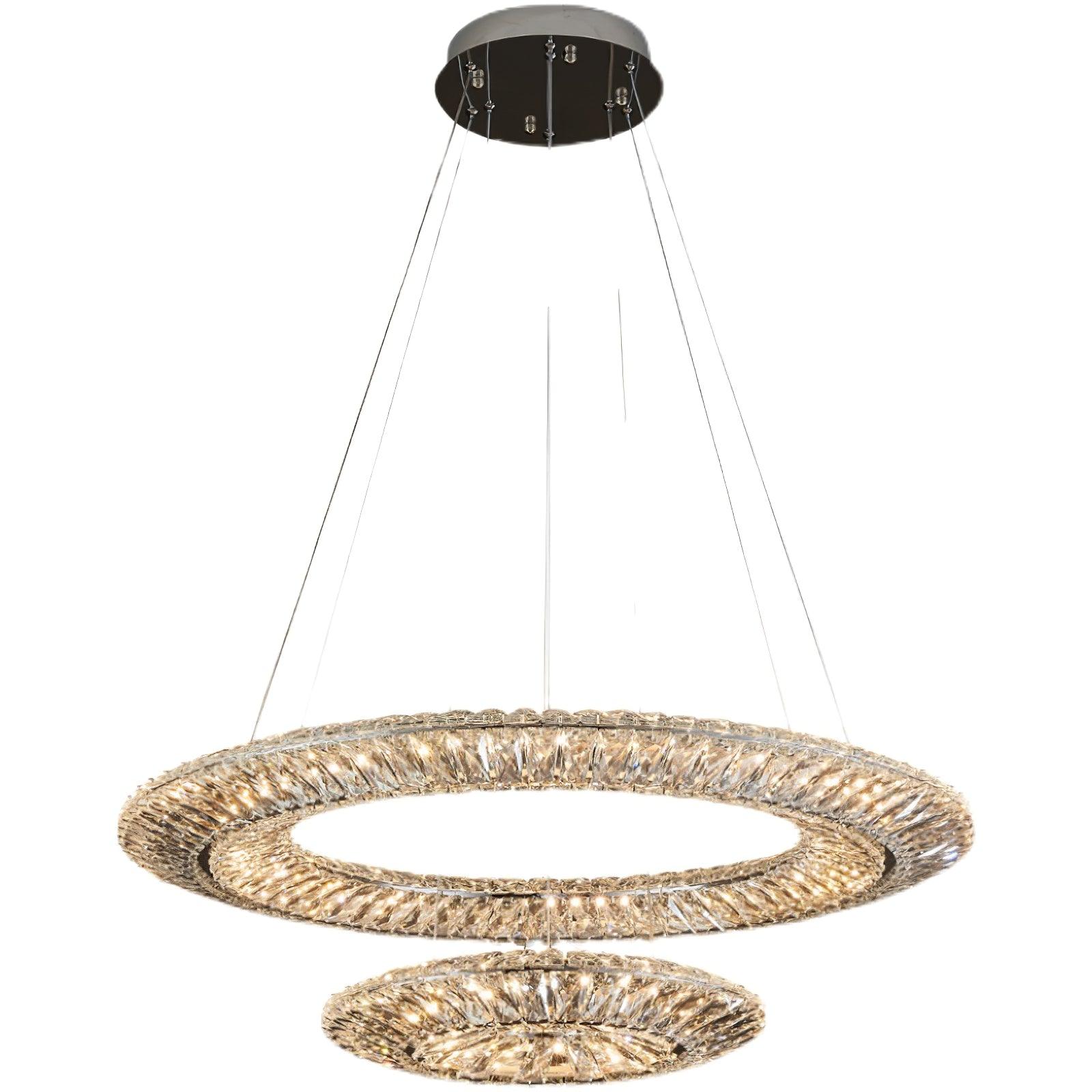 Lustra Geometrischer Kristall-Lüster LED Elegant-Letslighting