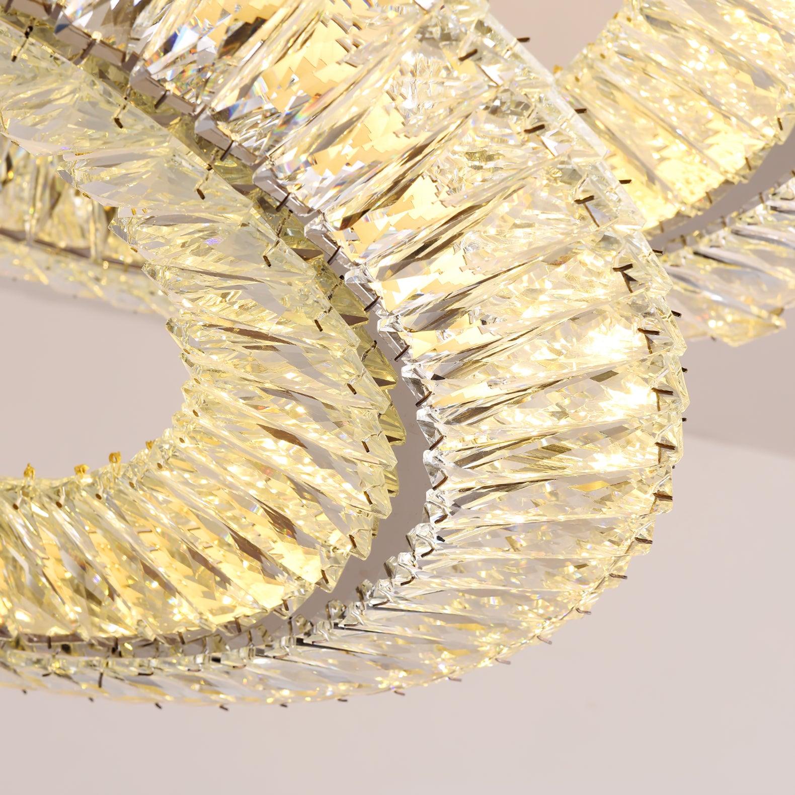 Lustra Geometrischer Kristall-Lüster LED Elegant-Letslighting