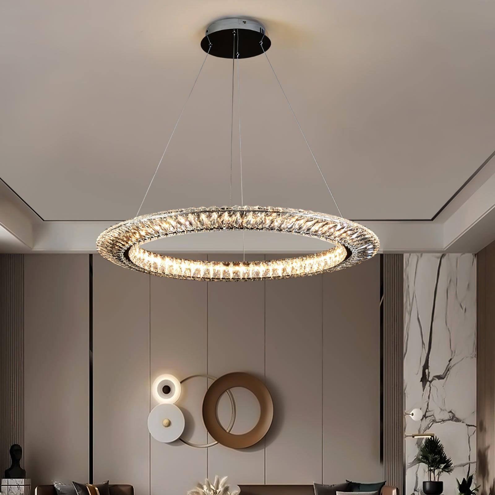 Lustra Geometrischer Kristall-Lüster LED Elegant-Letslighting