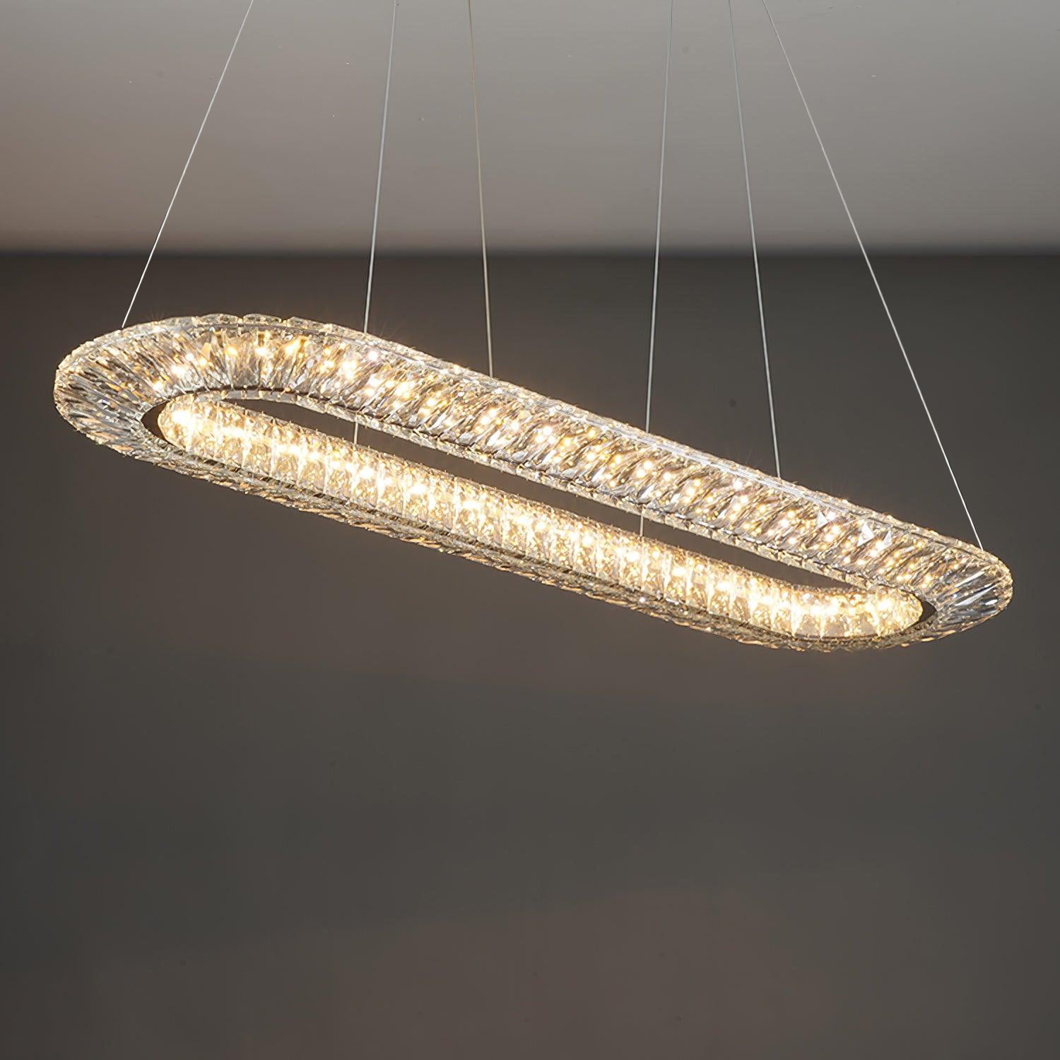 Lustra Geometrischer Kristall-Lüster LED Elegant-Letslighting