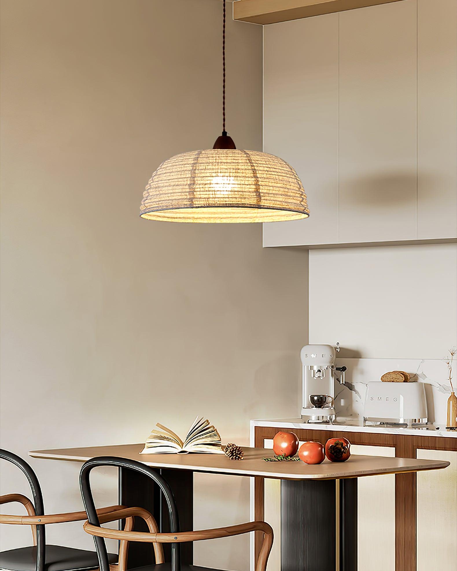 Evano Woven Dome Pendant Light - Letslighting